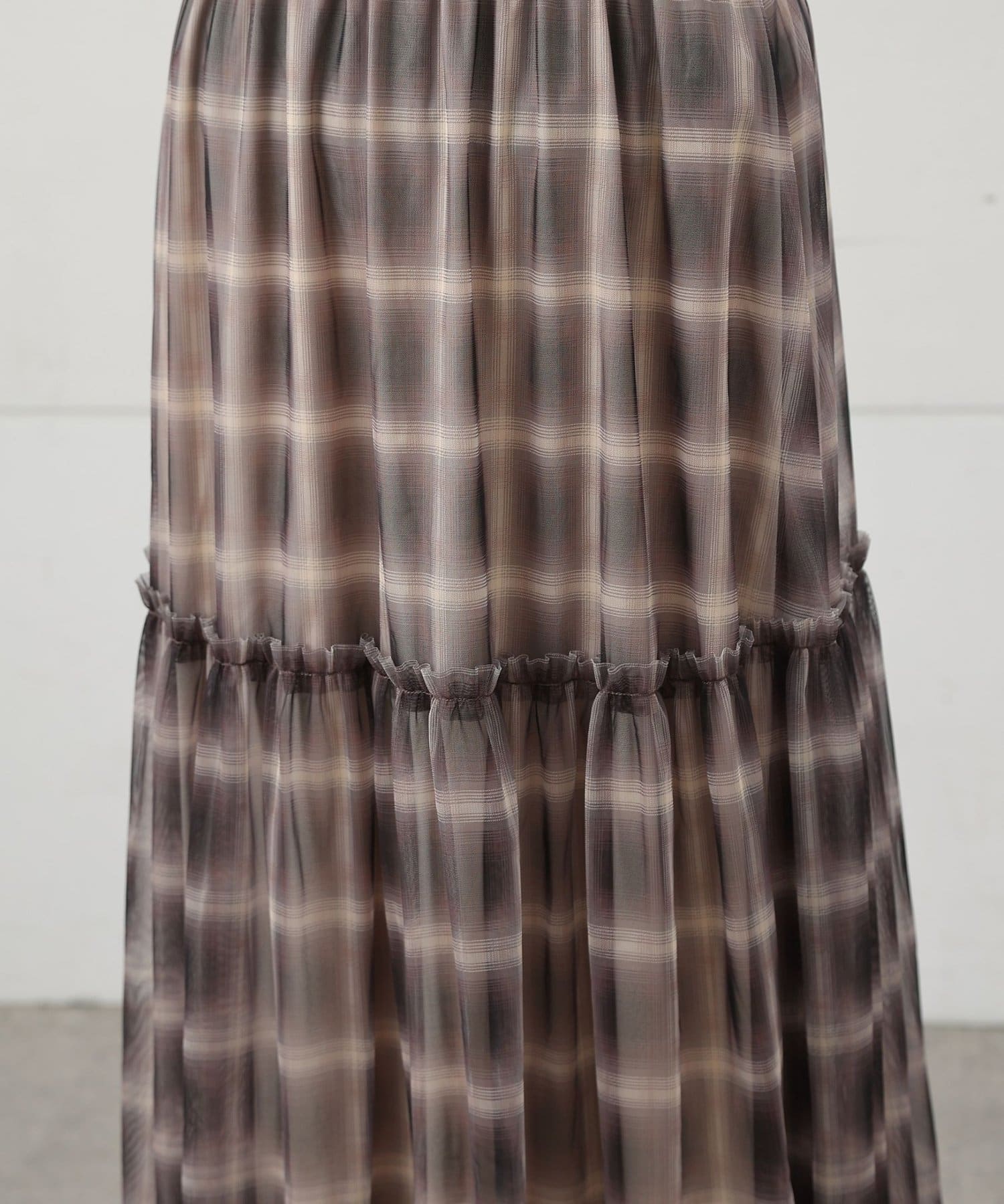 COLONY 2139(コロニー トゥーワンスリーナイン) オンブレチェックチュールスカート