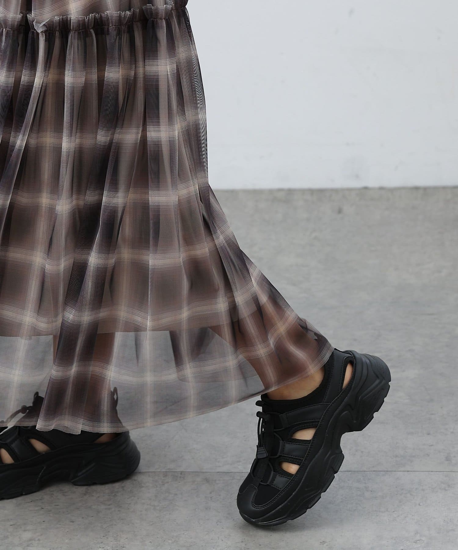 COLONY 2139(コロニー トゥーワンスリーナイン) オンブレチェックチュールスカート