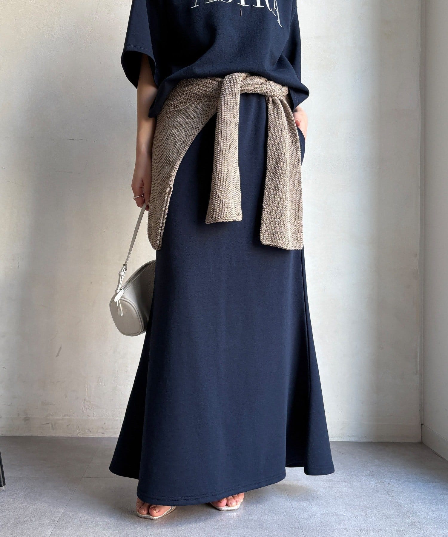 DOUDOU(ドゥドゥ) 【セットアップ可能】マーメイドカットフレアスカート