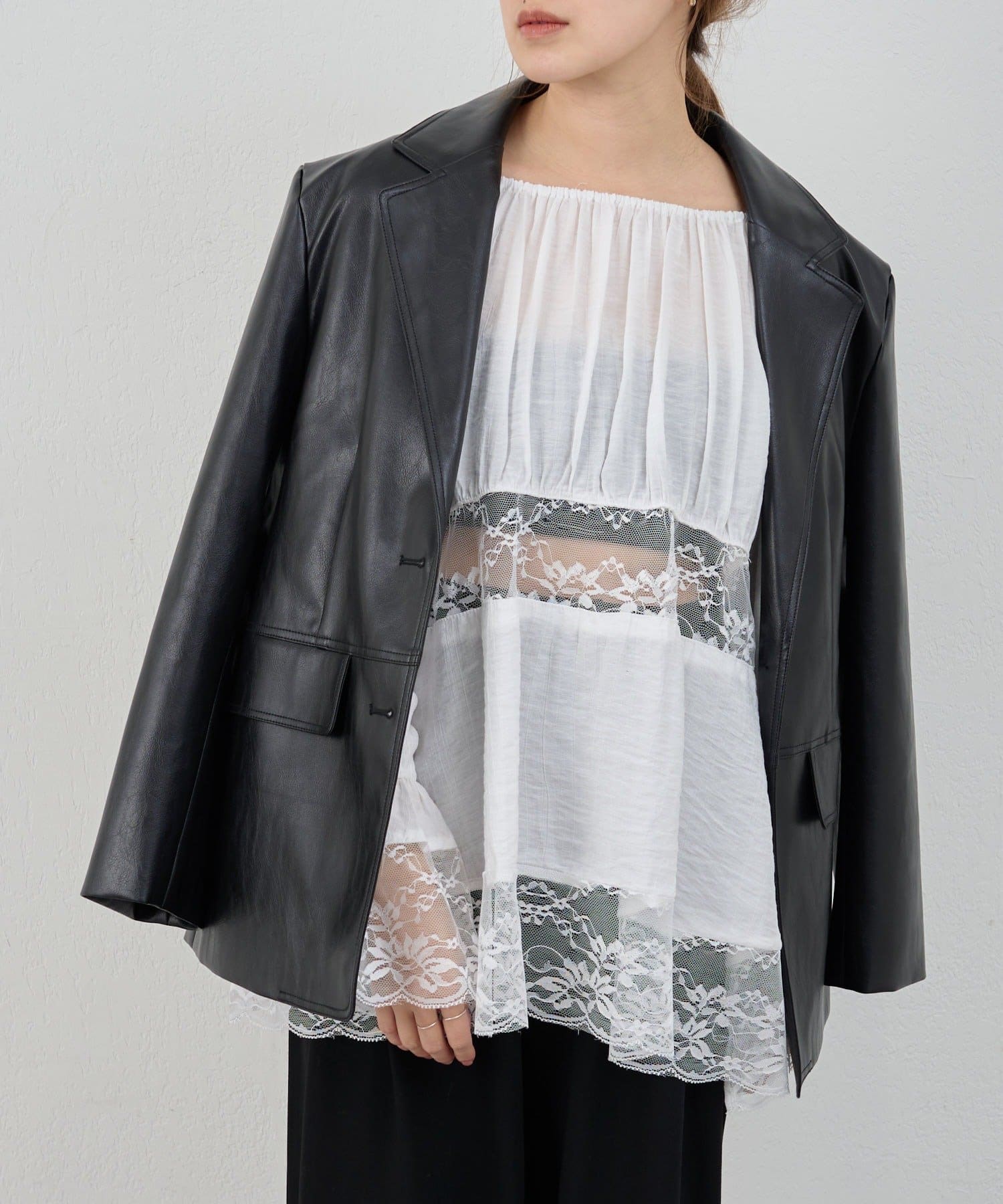 SHENERY(シーナリー) 【26SS予約】レースチュニックブラウス