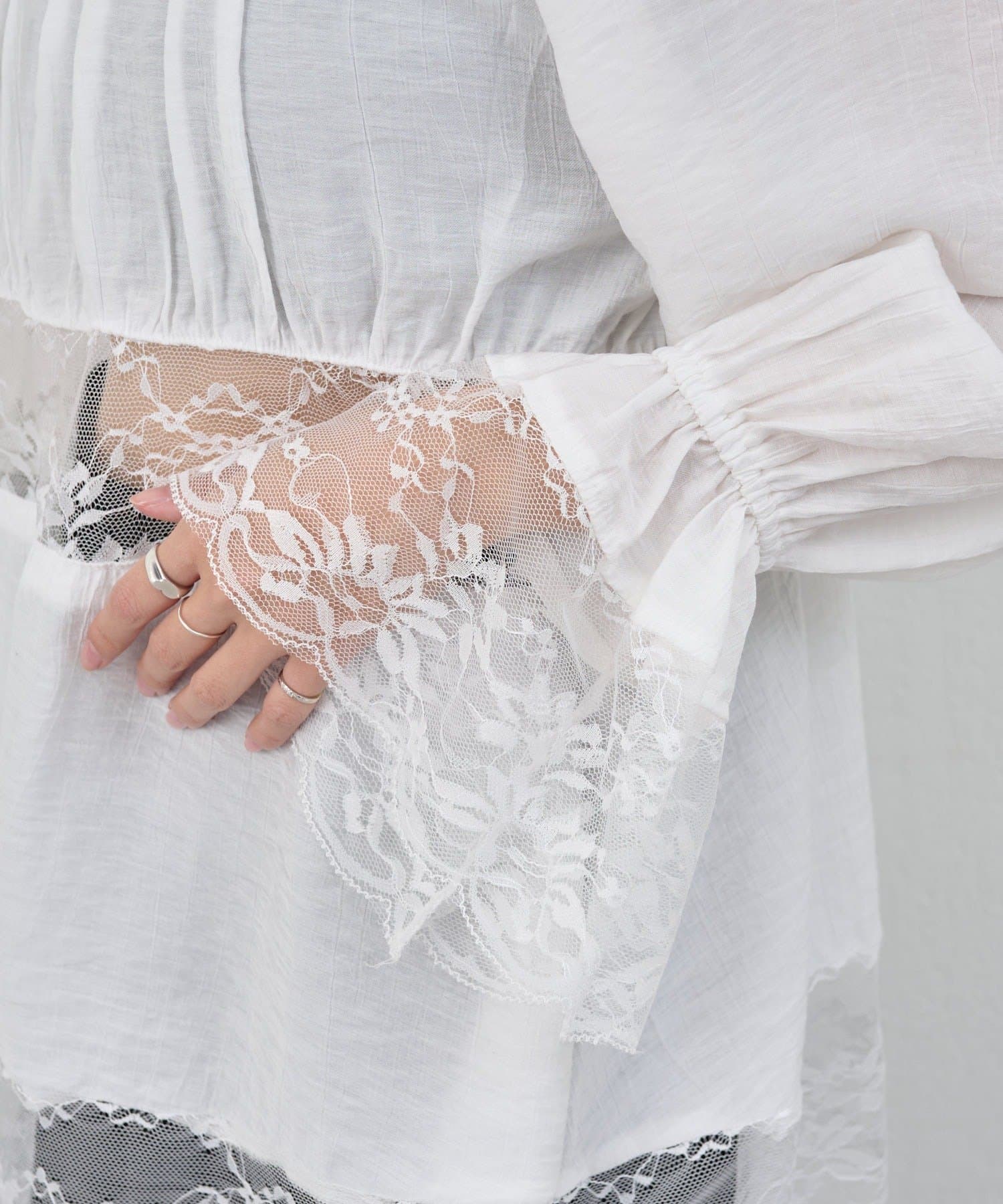 SHENERY(シーナリー) 【26SS予約】レースチュニックブラウス