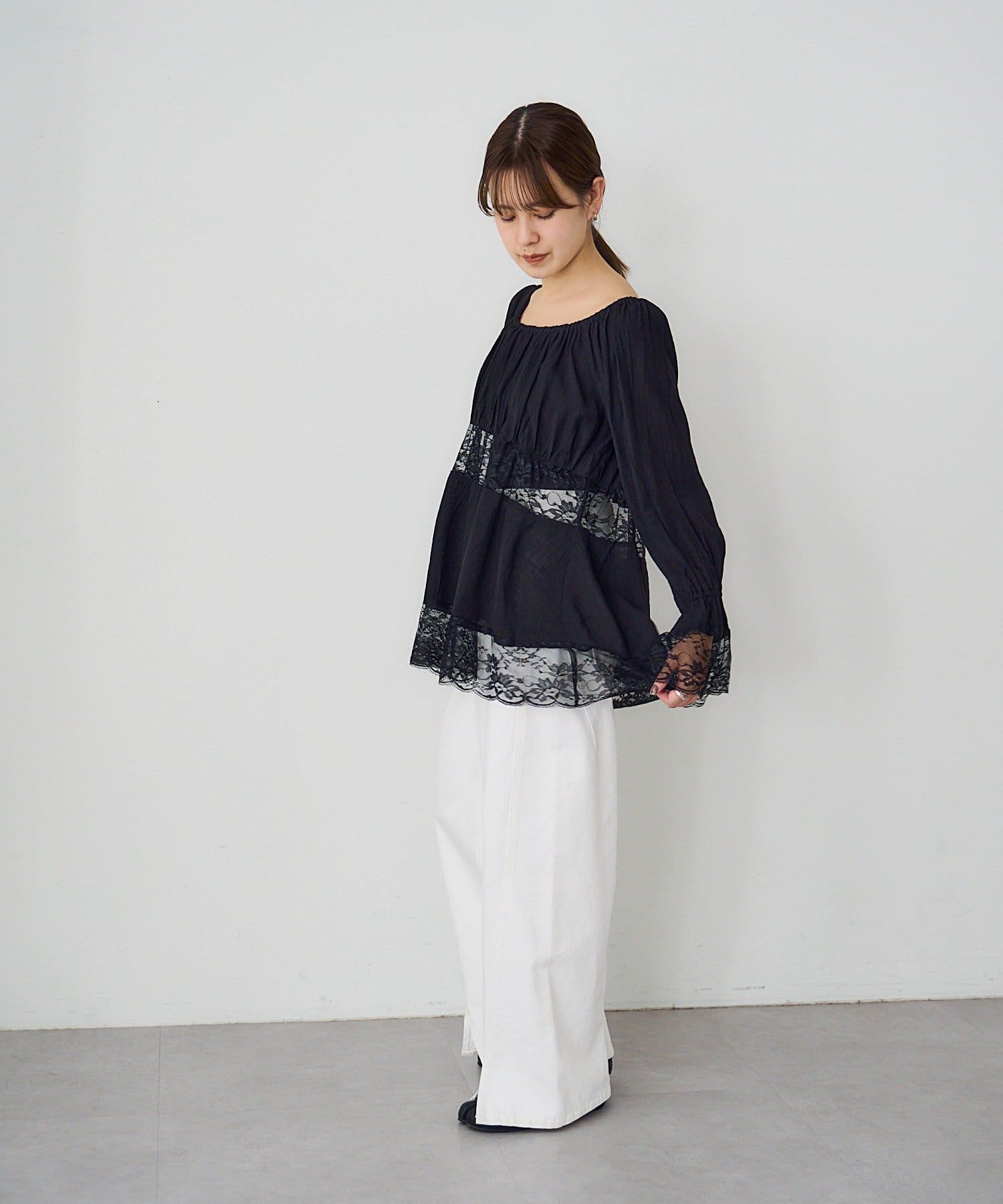 SHENERY(シーナリー) 【26SS予約】レースチュニックブラウス
