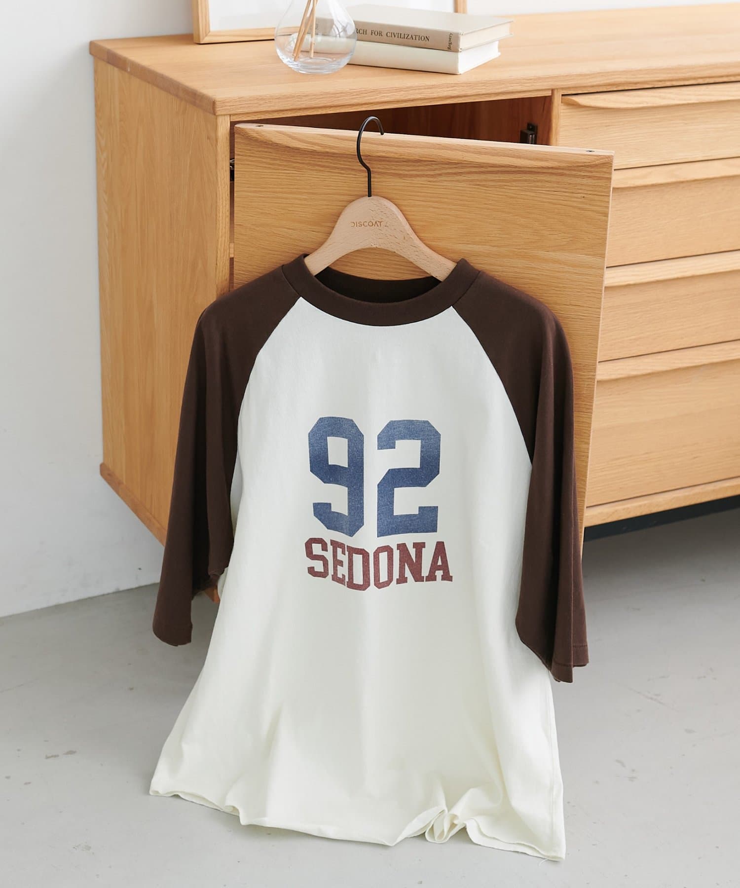 DISCOAT(ディスコート) 【Enlude/ユニセックス】ラグラン7分袖Tシャツ