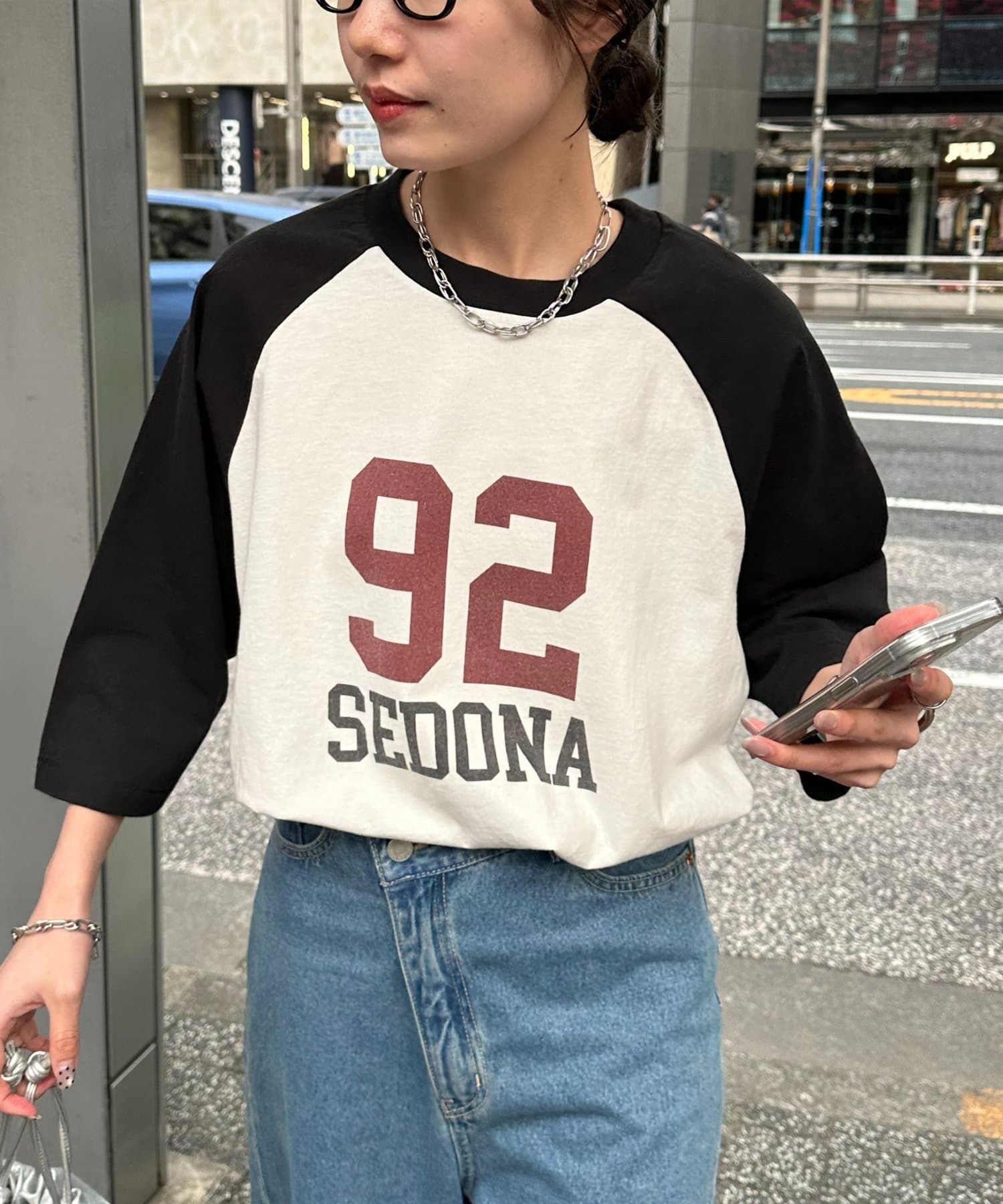 DISCOAT(ディスコート) 【Enlude/ユニセックス】ラグラン7分袖Tシャツ