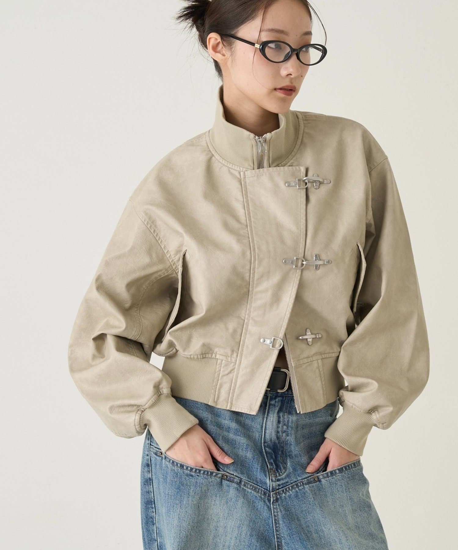 WHO’S WHO gallery(フーズフーギャラリー) FIREMAN SHORT BLOUSON(LEATHER/DENIM)