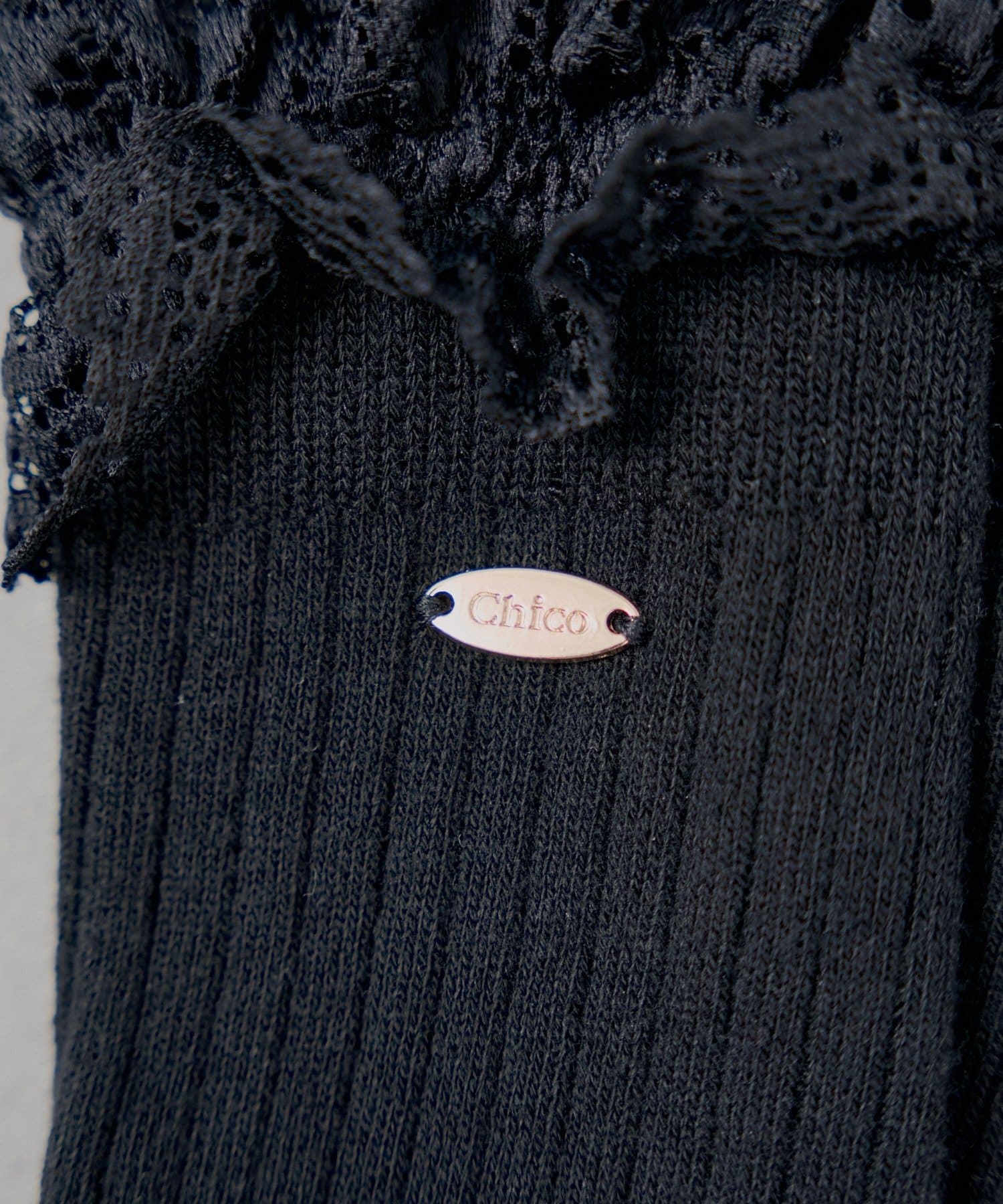 Chico(チコ) レース付きリブソックス