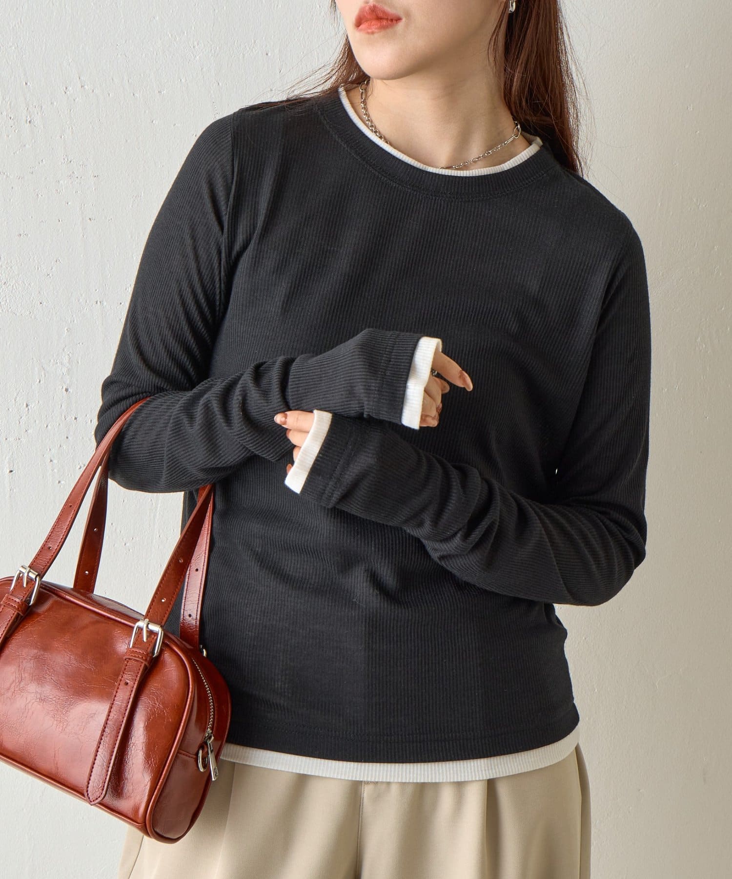 COLONY 2139(コロニー トゥーワンスリーナイン) 【WEB限定】シアーテレコレイヤードロンTEE