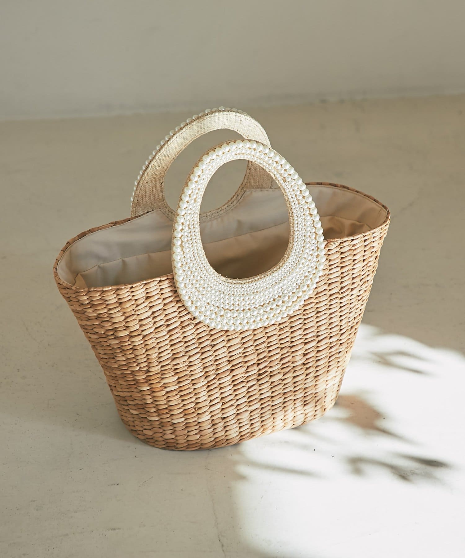 La boutique BonBon(ラブティックボンボン) 【復刻！】パールハンドルバスケットL