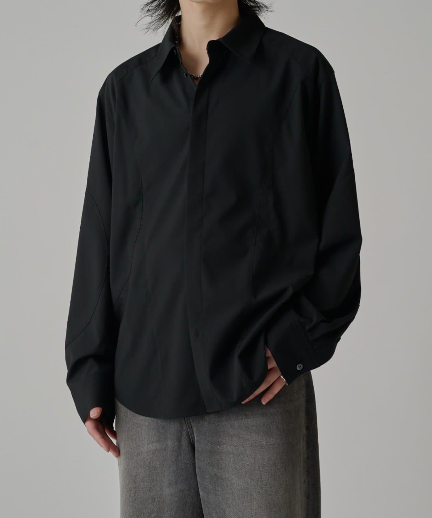 Lui's(ルイス) パターン切替デザインシャツ