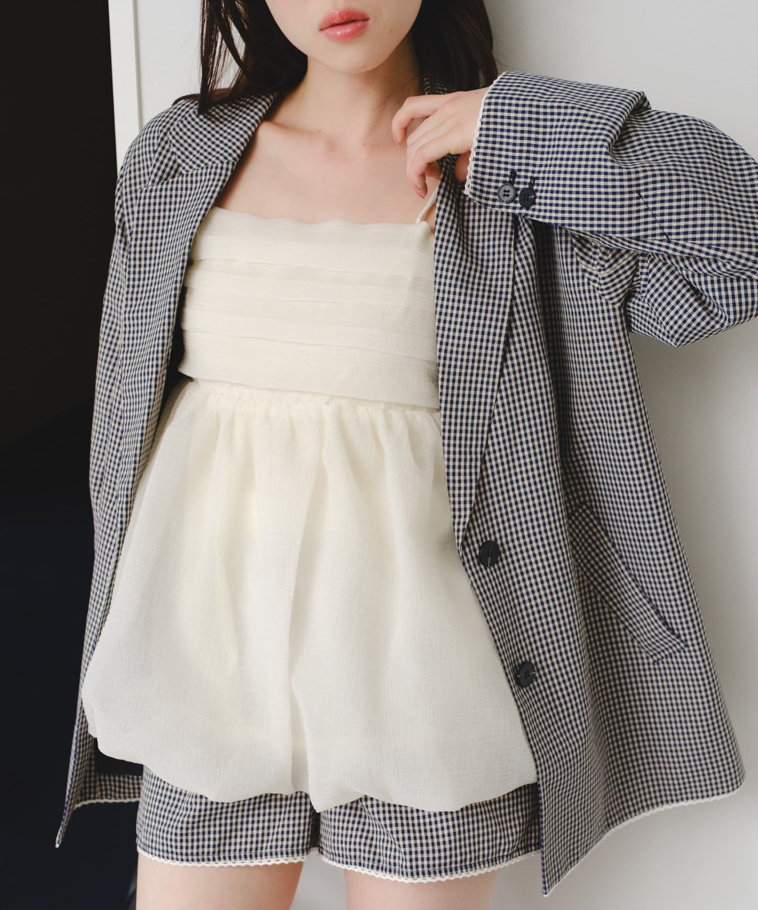 Kastane(カスタネ) 【2.7(土)11:00〜2.8(日)ポイントUP開催/2026SSカタログ】オーガンジービスチェ