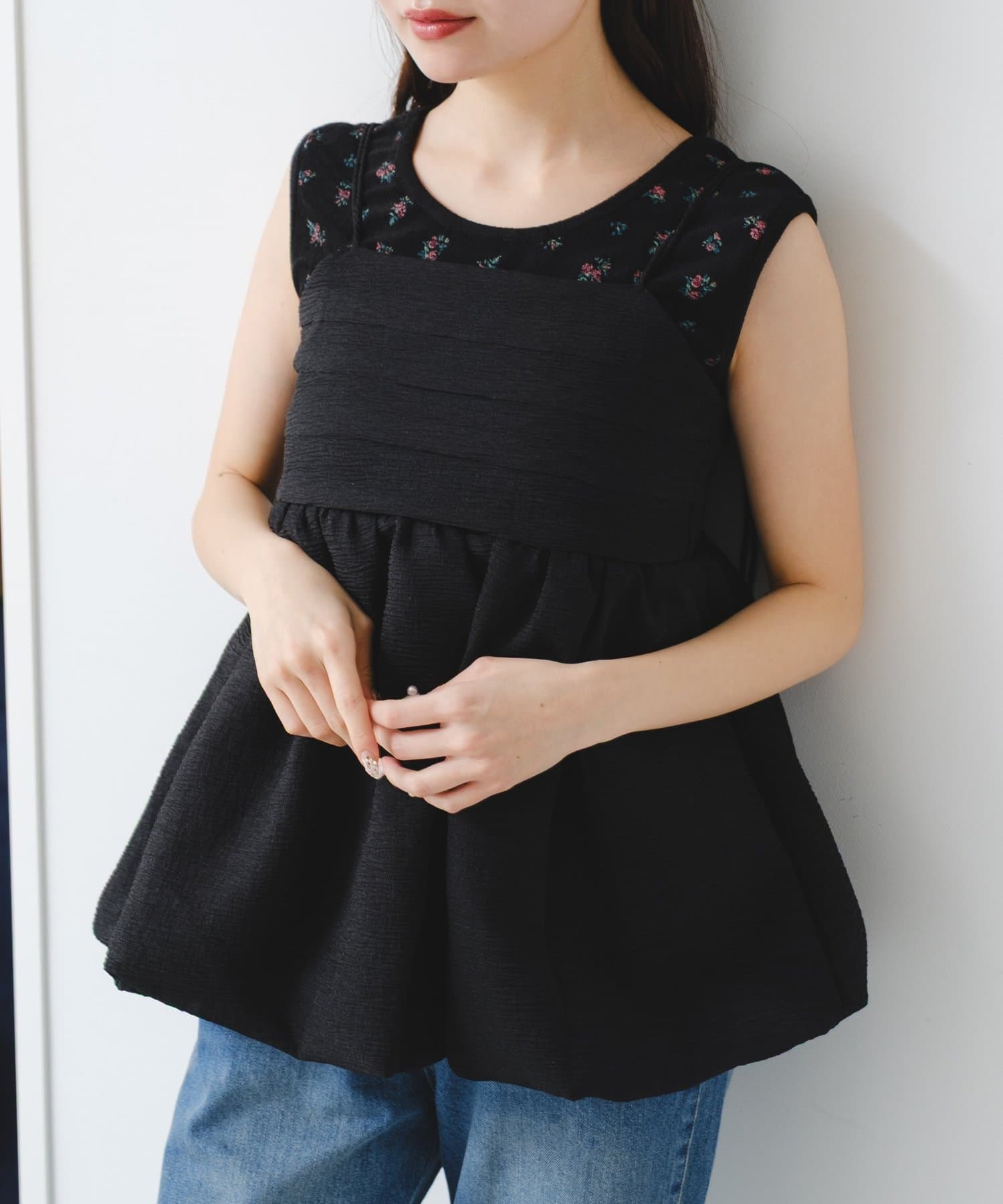 Kastane(カスタネ) 【2.7(土)11:00〜2.8(日)ポイントUP開催/2026SSカタログ】オーガンジービスチェ