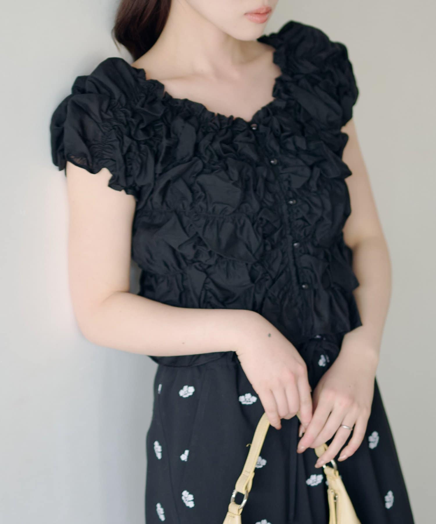 Kastane(カスタネ) 【2.7(土)11:00〜2.8(日)ポイントUP開催/2026SSカタログ】クシュクシュブラウス