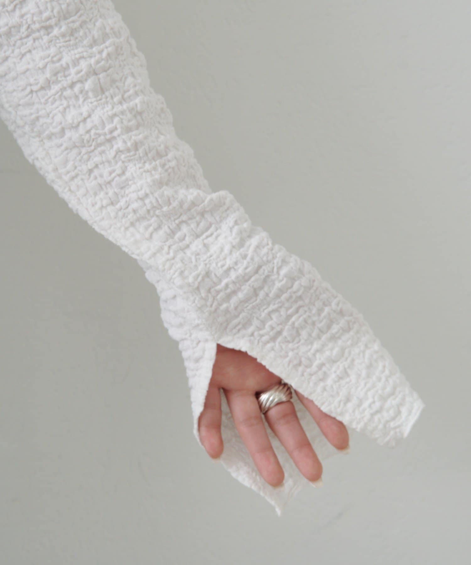 Kastane(カスタネ) 【2.7(土)11:00〜2.8(日)ポイントUP開催/2026SSカタログ/前後2WAY】ランダムジャガードカーディガン