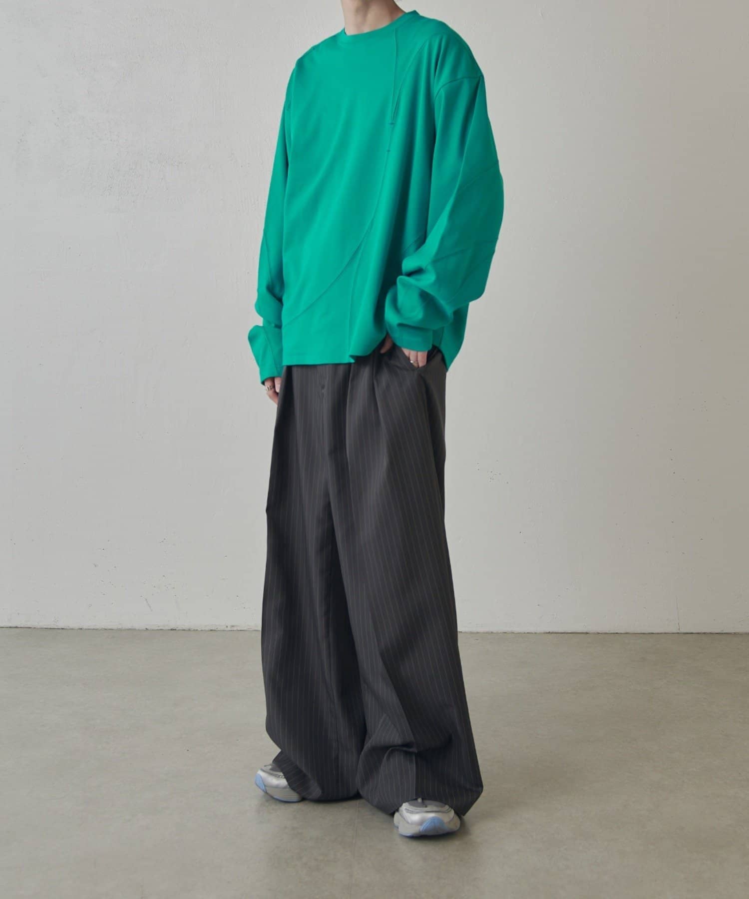 Lui's(ルイス) ランダム切替ロングスリーブTシャツ