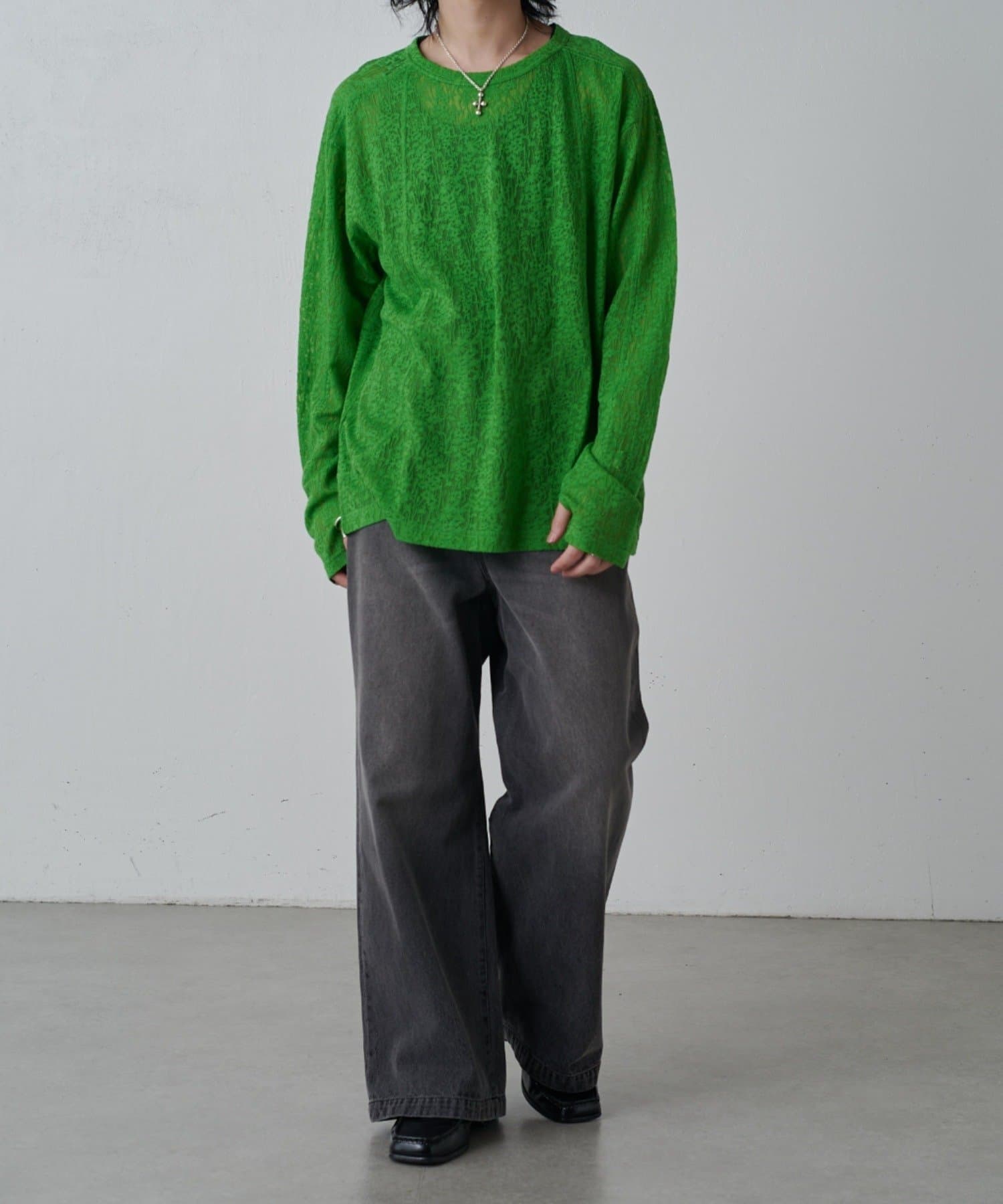 Lui's(ルイス) スウィッチングシアーロングスリーブTシャツ