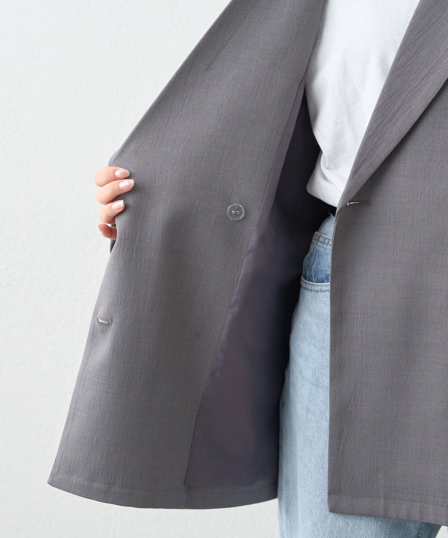 CIAOPANIC TYPY(チャオパニックティピー) 袖折り返しオーバーサイズテーラージャケット