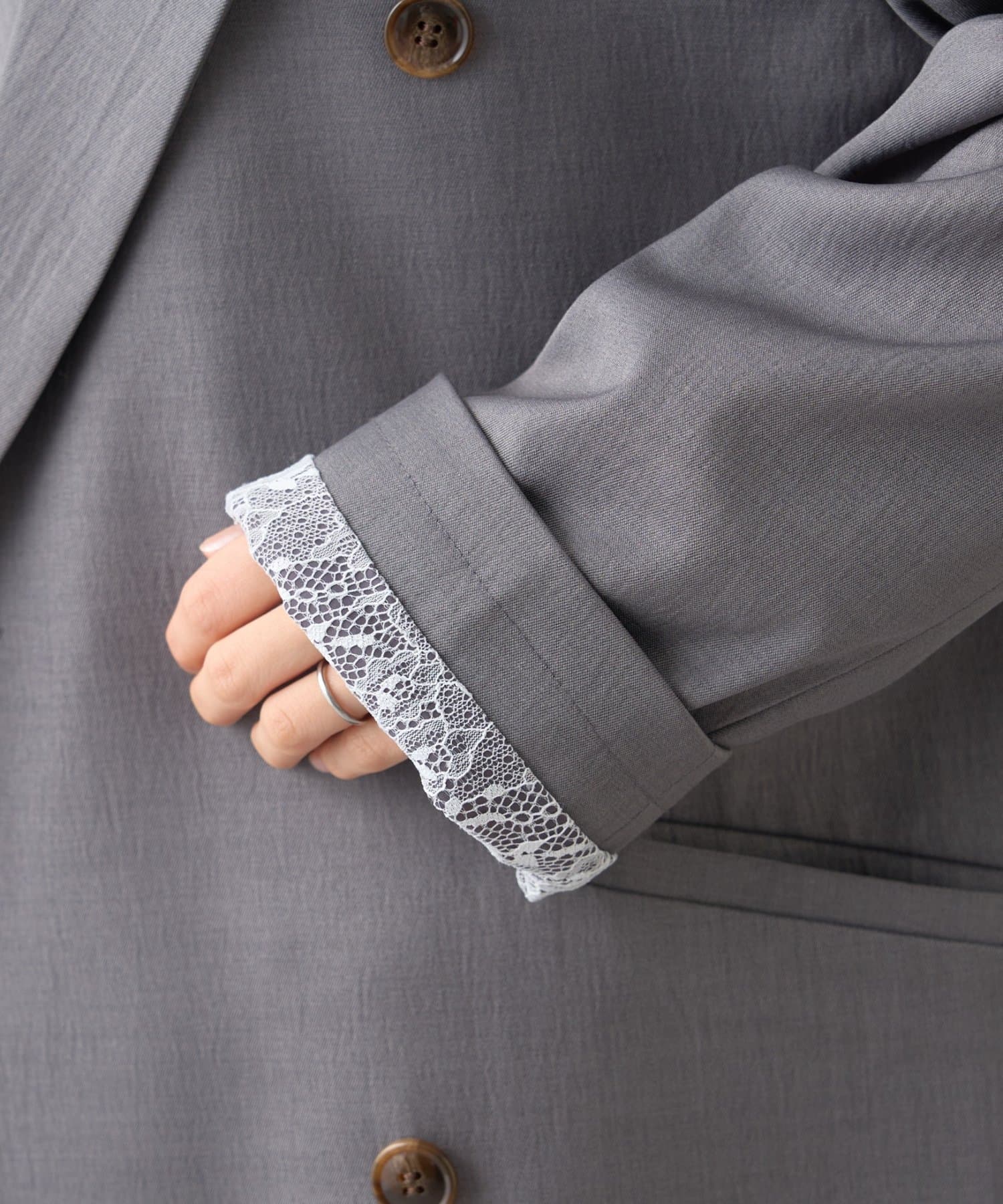 CIAOPANIC TYPY(チャオパニックティピー) 袖折り返しオーバーサイズテーラージャケット