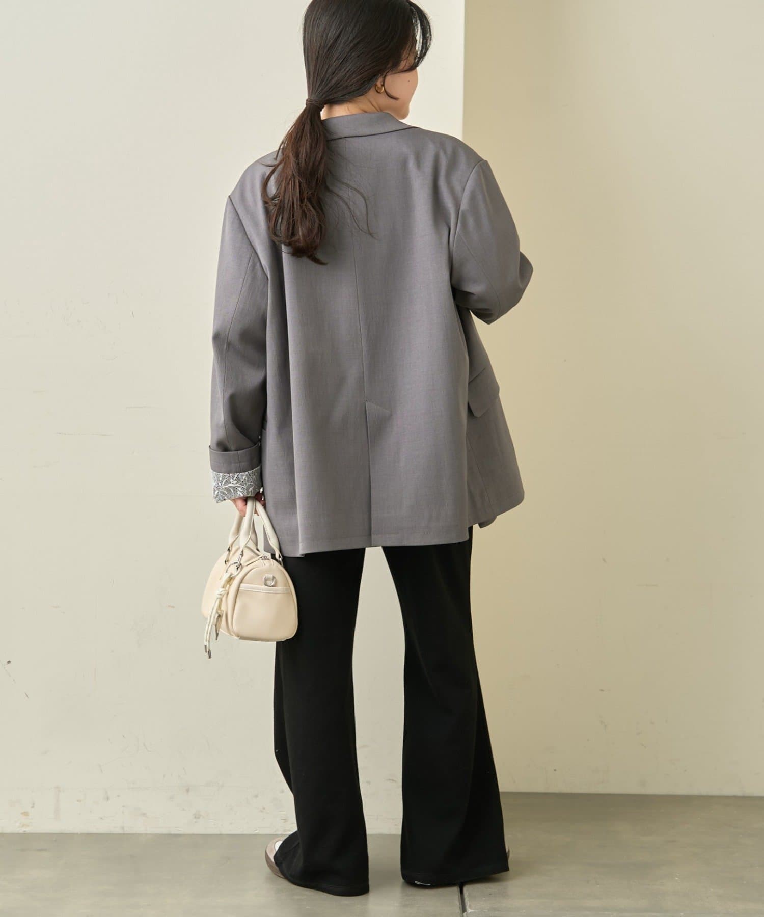 CIAOPANIC TYPY(チャオパニックティピー) ≪26SS展示会アイテム≫袖折り返しオーバーサイズテーラージャケット