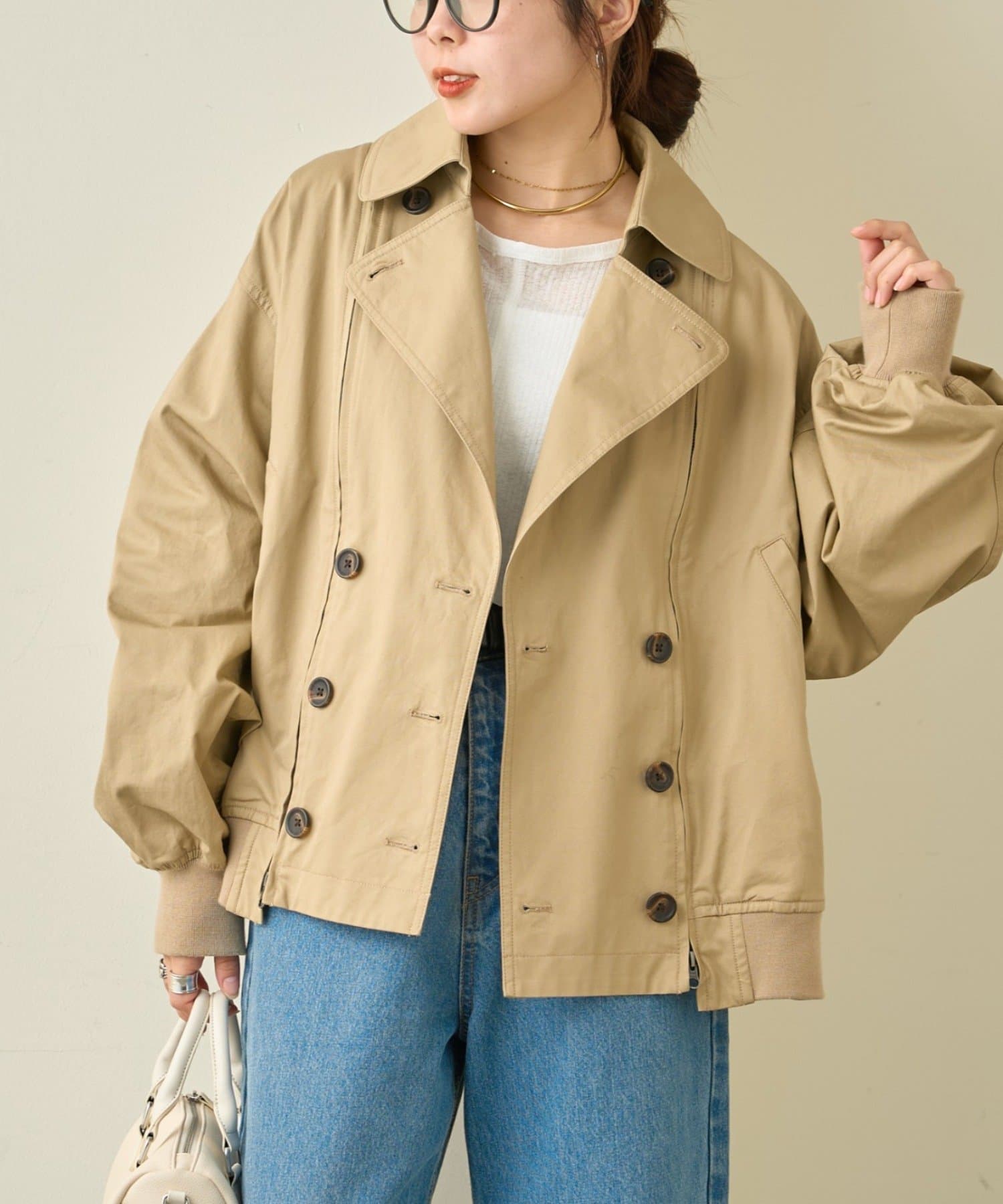 CIAOPANIC TYPY(チャオパニックティピー) 【2WAY】ZIP切替トレンチコート