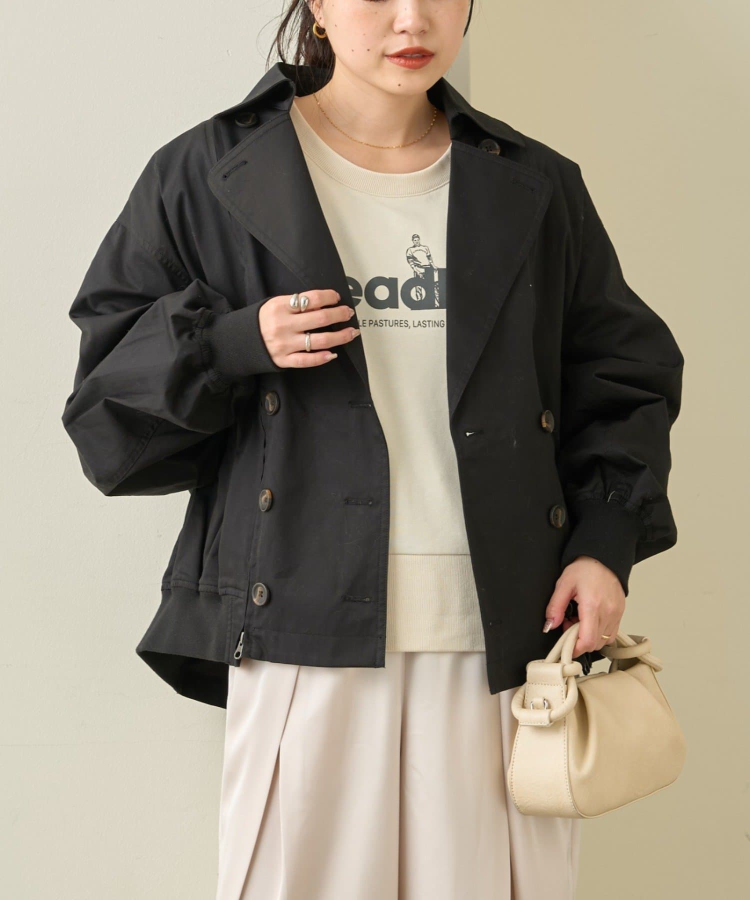 CIAOPANIC TYPY(チャオパニックティピー) 【2WAY】ZIP切替トレンチコート