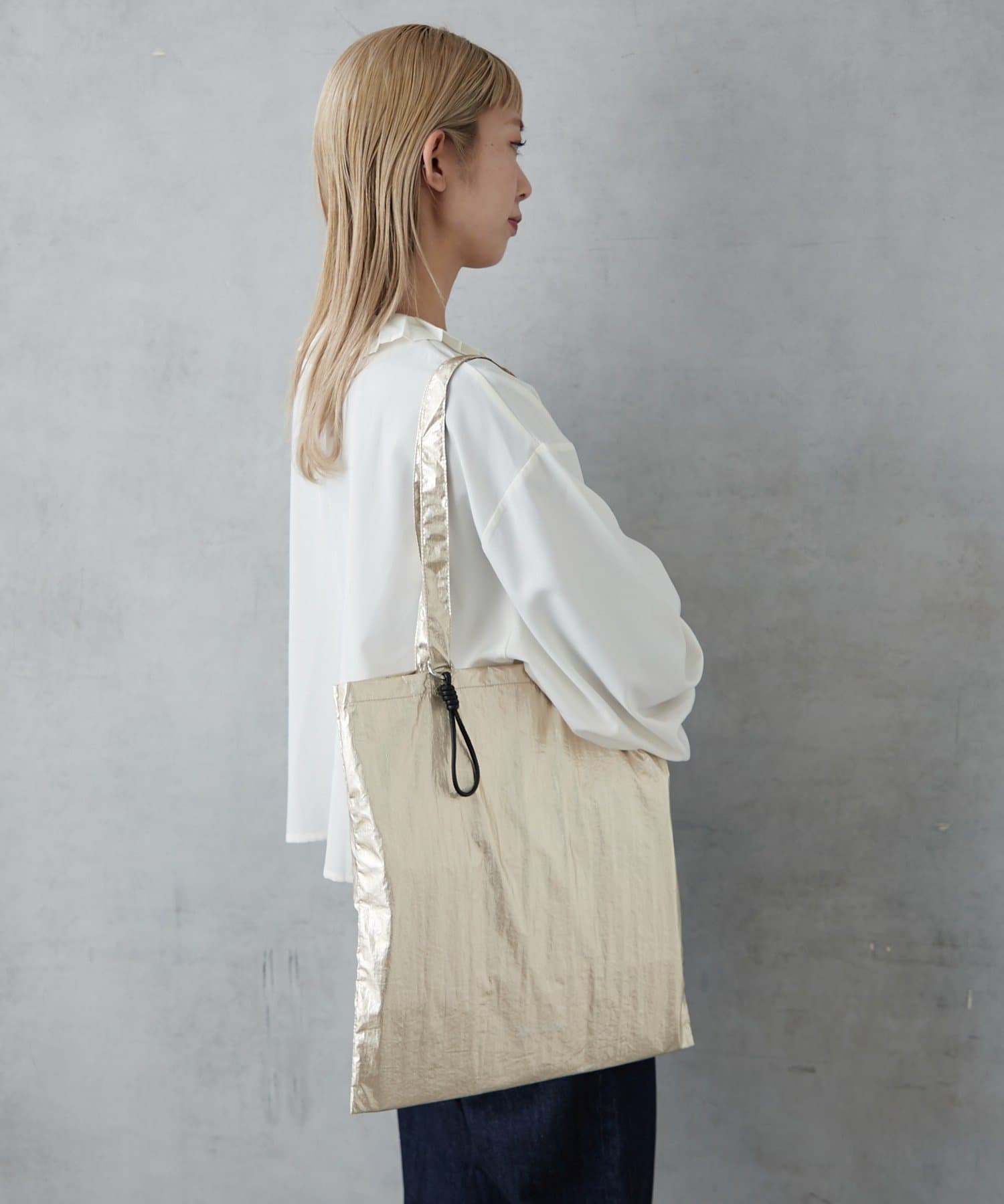 BIRTHDAY BAR(バースデイバー) メタリックフラットエコバッグ