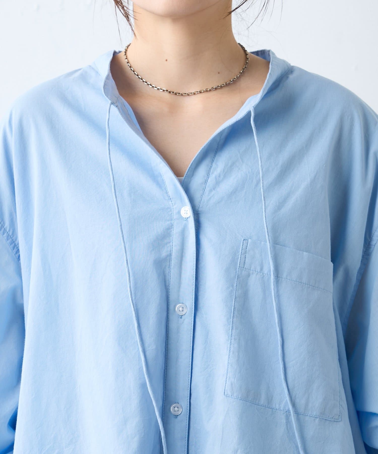 CIAOPANIC TYPY(チャオパニックティピー) アソート柄裾バルーンチュニックブラウス