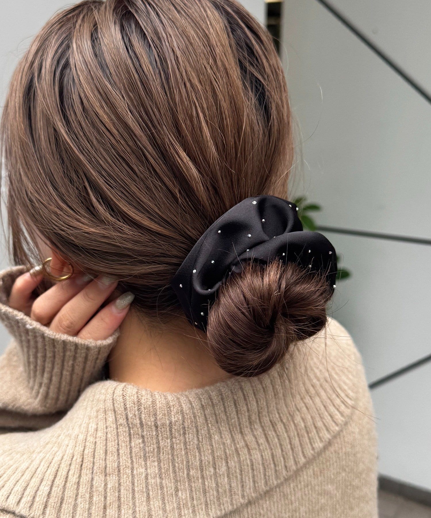 Lattice(ラティス) ストーン付きシュシュ