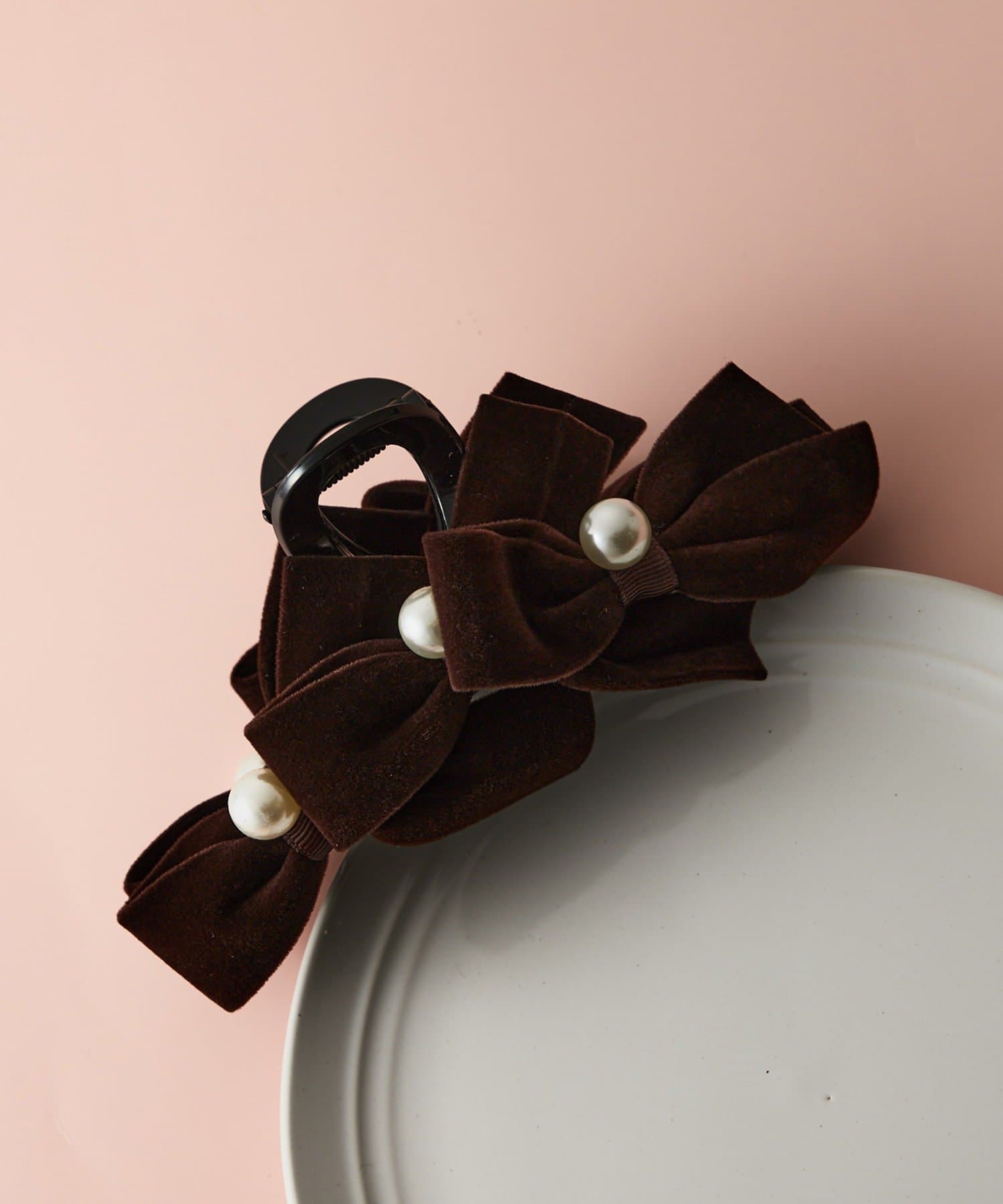 Lattice(ラティス) ベロアビッグリボンクリップ