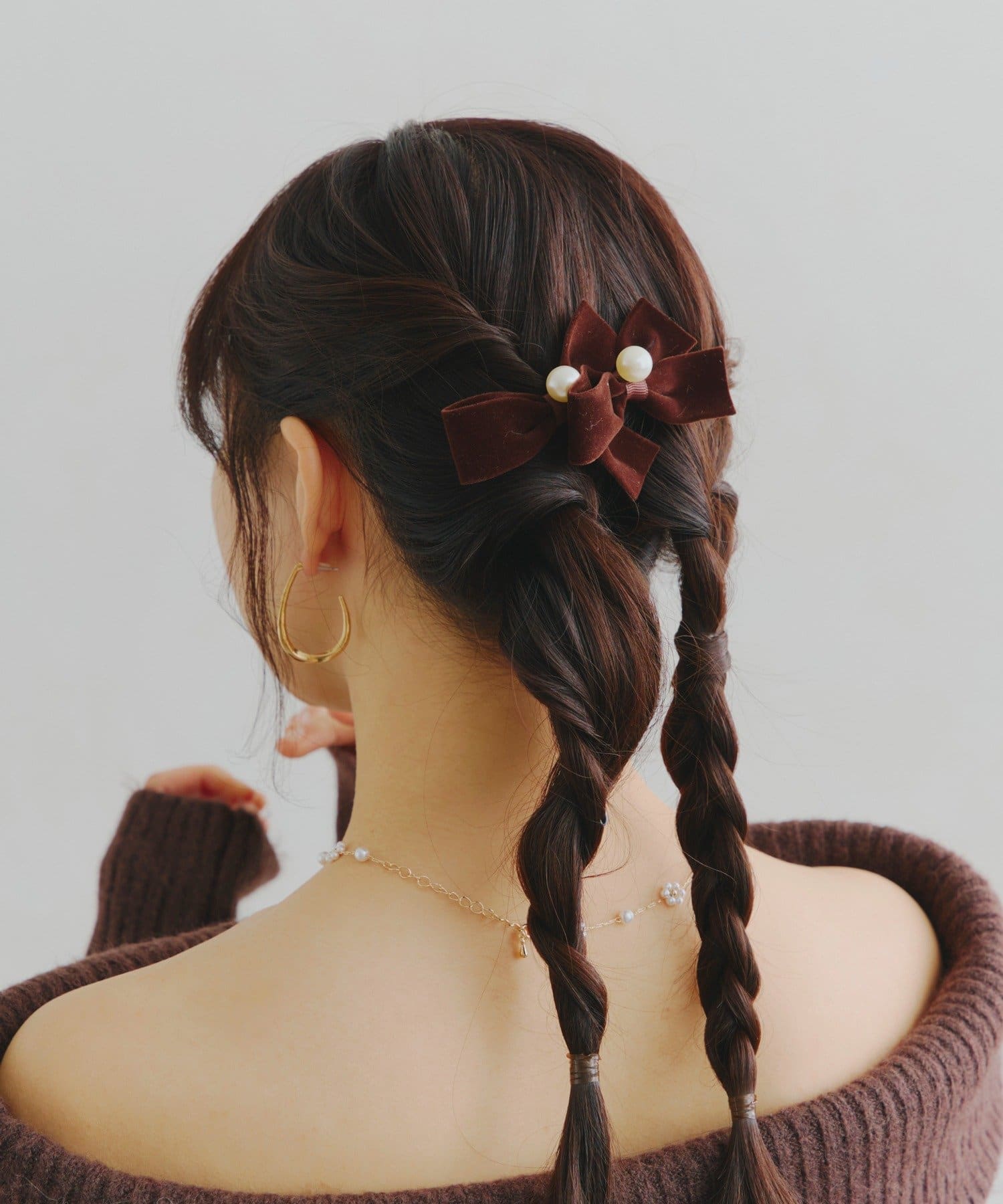 Lattice(ラティス) ベロアリボンクリップ