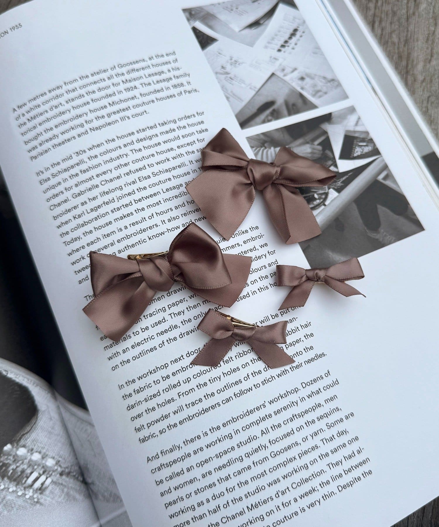 Lattice(ラティス) サテンリボンミニクリップセット(4P)