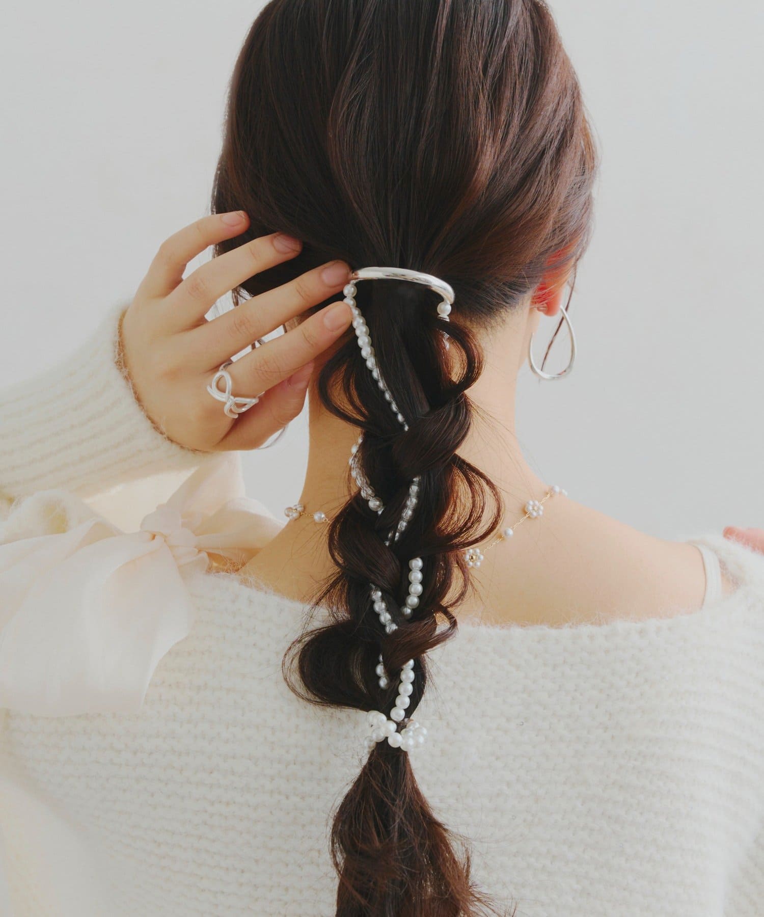 Lattice(ラティス) パールマルチリボンヘアカフ