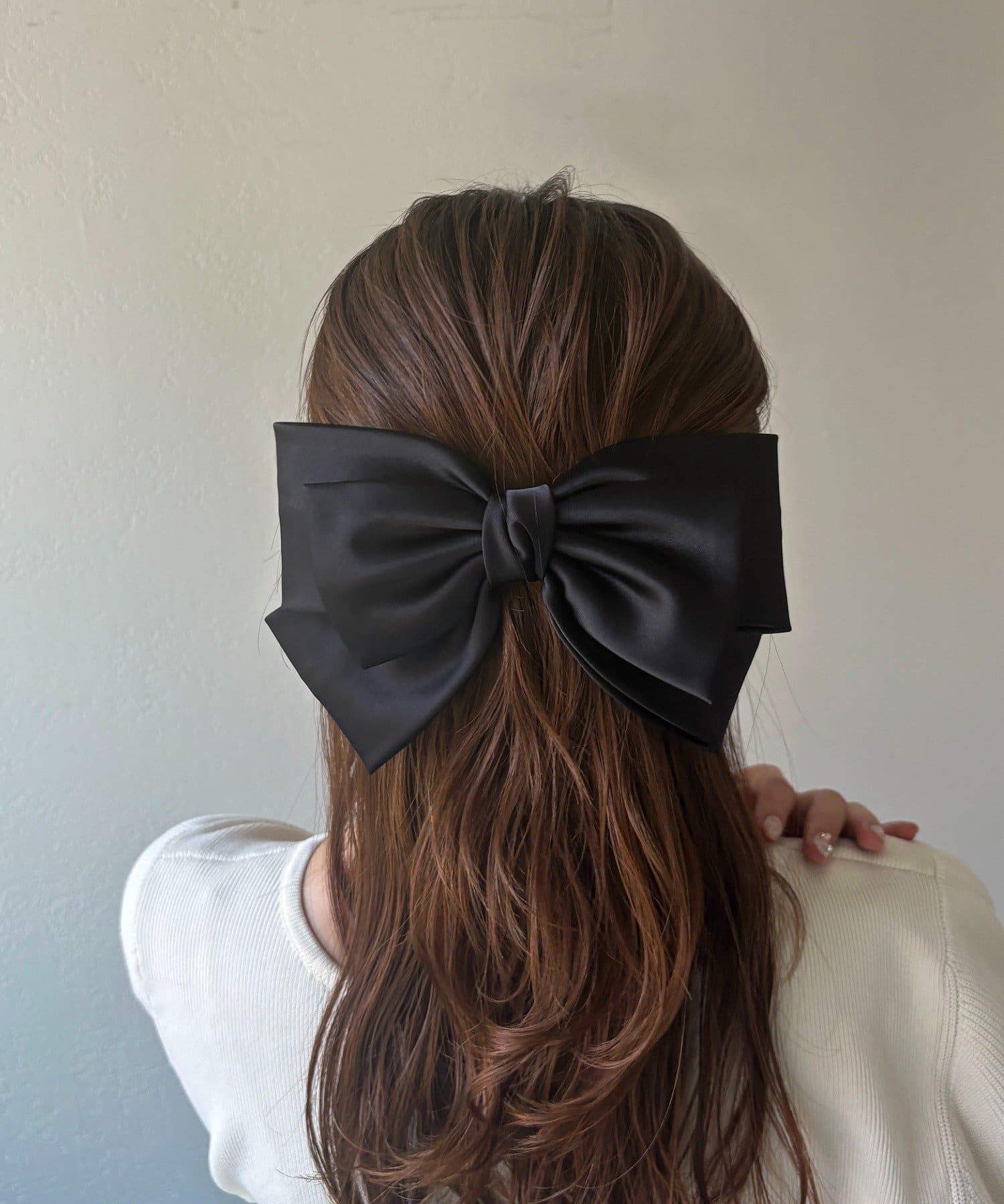 Lattice(ラティス) サテンリボンバレッタ