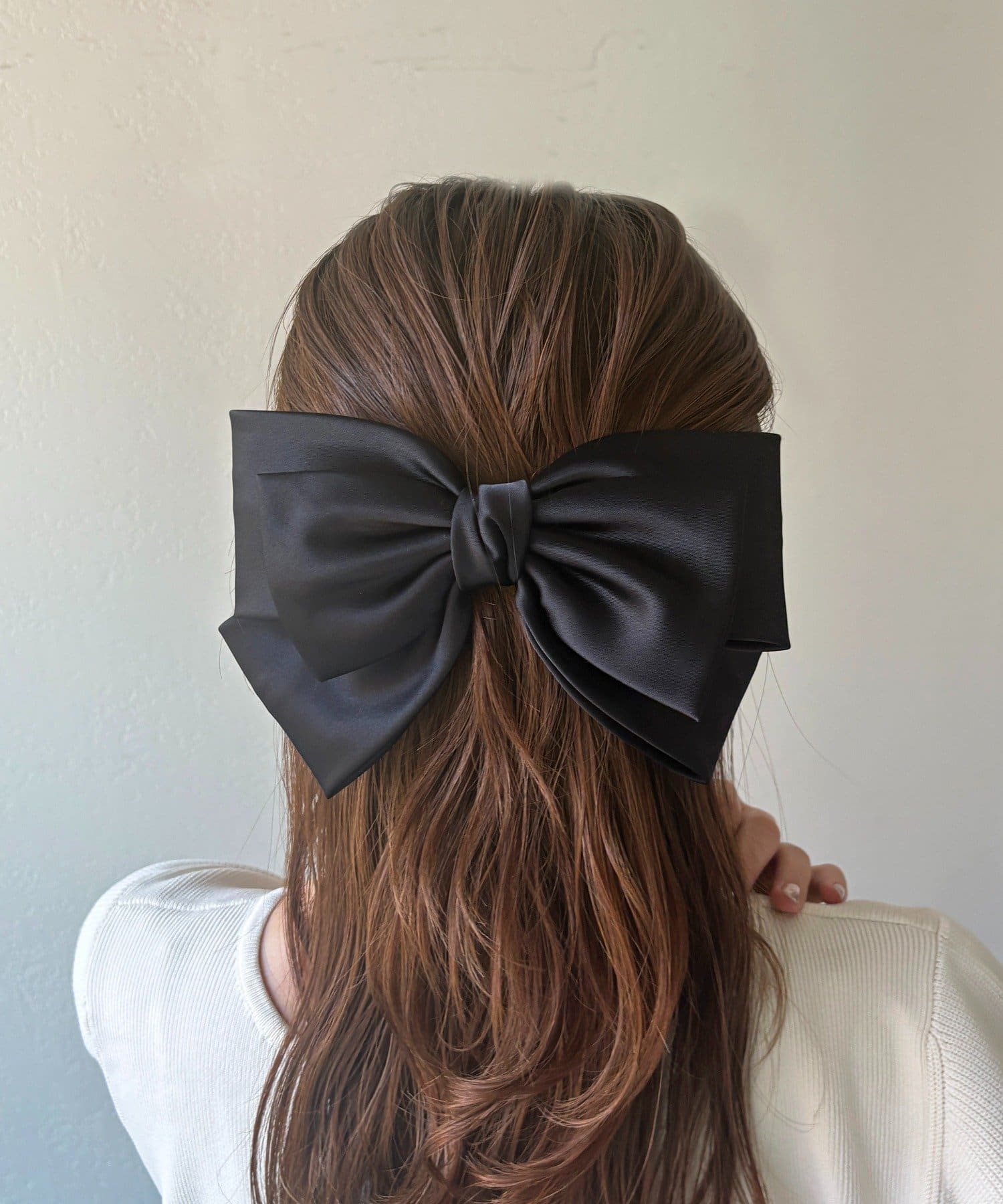 Lattice(ラティス) サテンリボンバレッタ