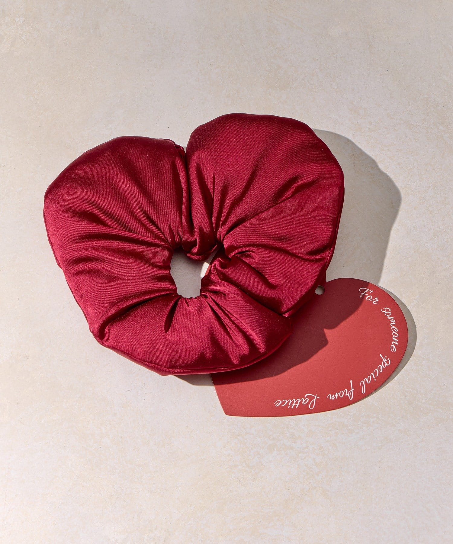 Lattice(ラティス) サテンハートシュシュ