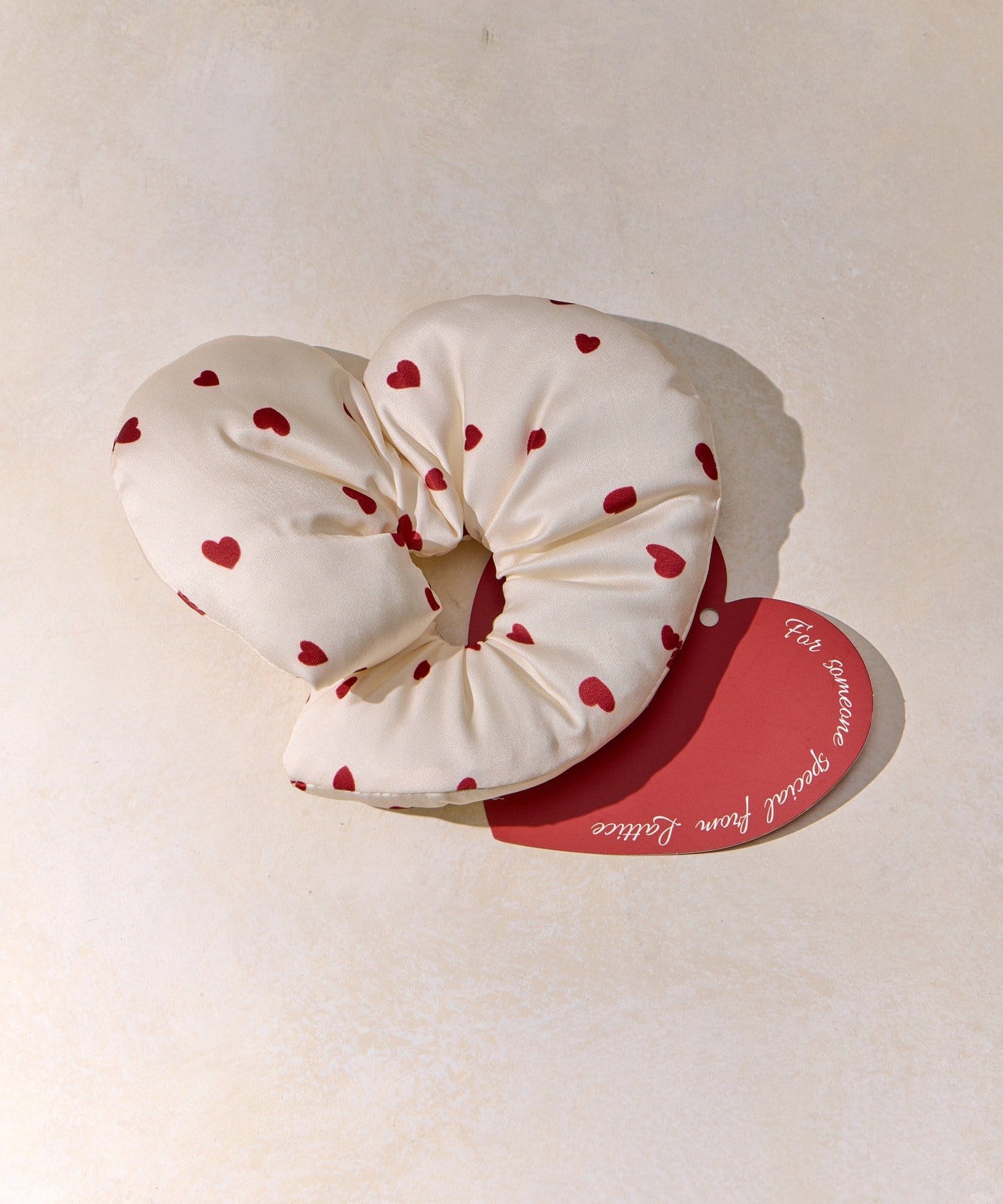 Lattice(ラティス) サテンハートシュシュ