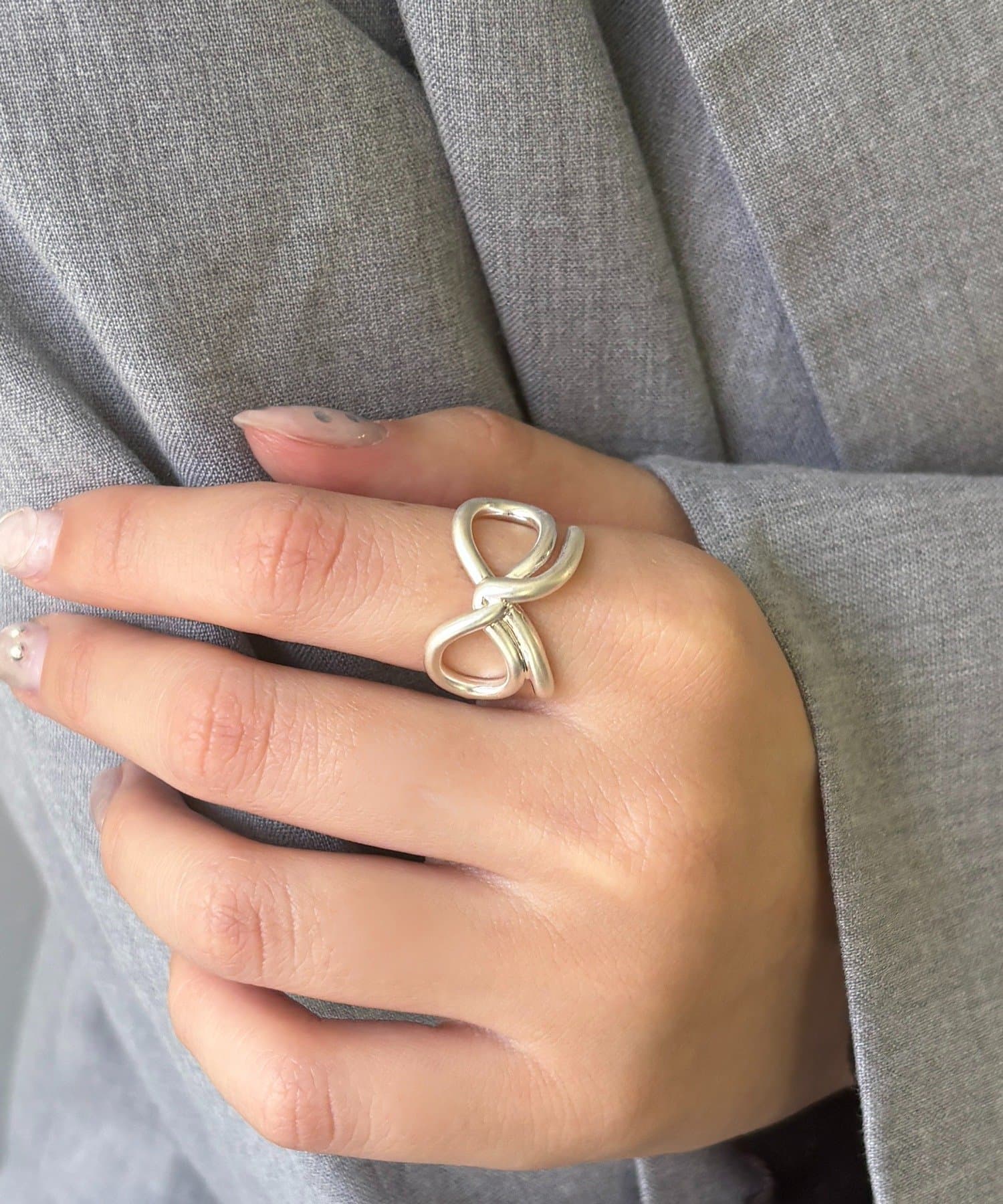 Lattice(ラティス) メタルリボンリング