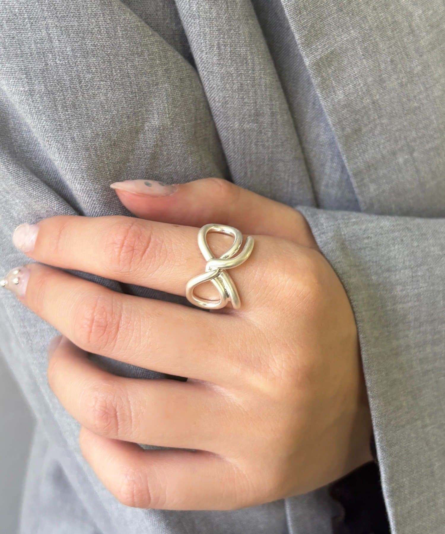 Lattice(ラティス) メタルリボンリング