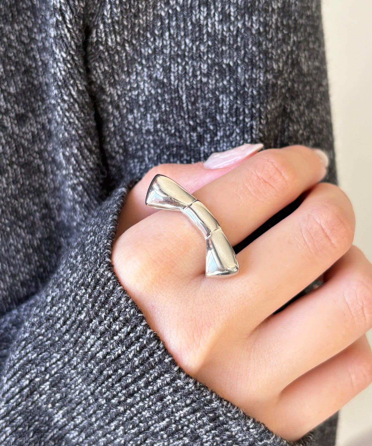 Lattice(ラティス) メタルリボンリング