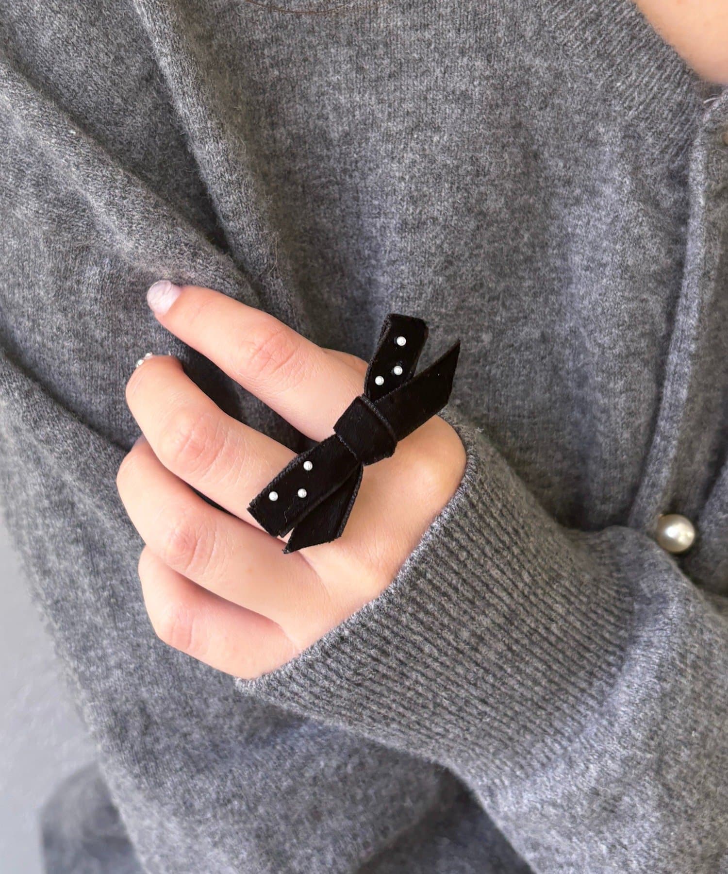 Lattice(ラティス) ベロアリボンリング