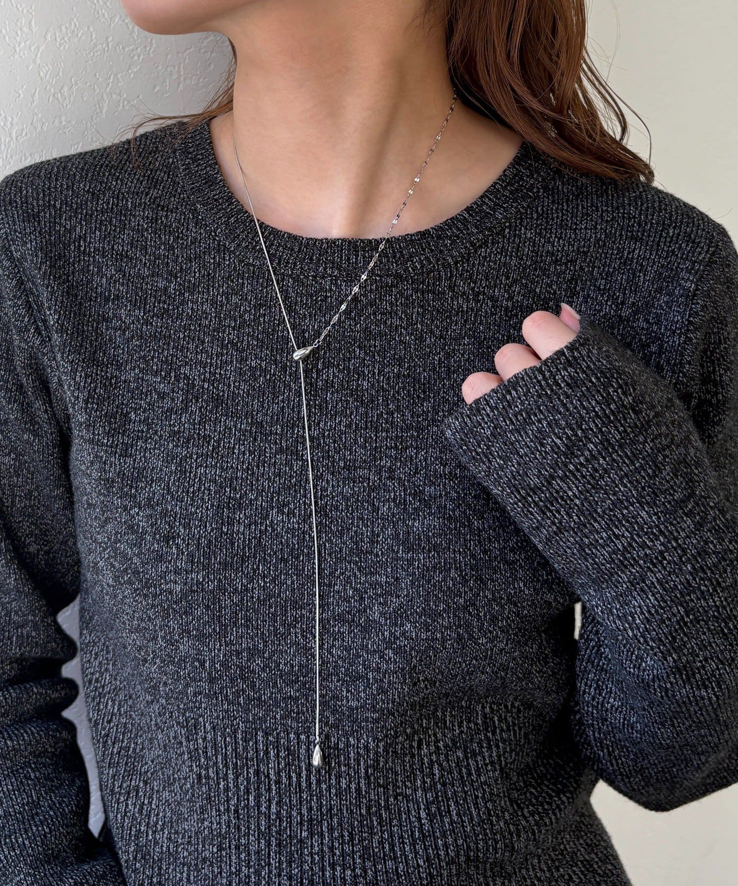 Lattice(ラティス) ＜ステンレス＞スライドネックレス