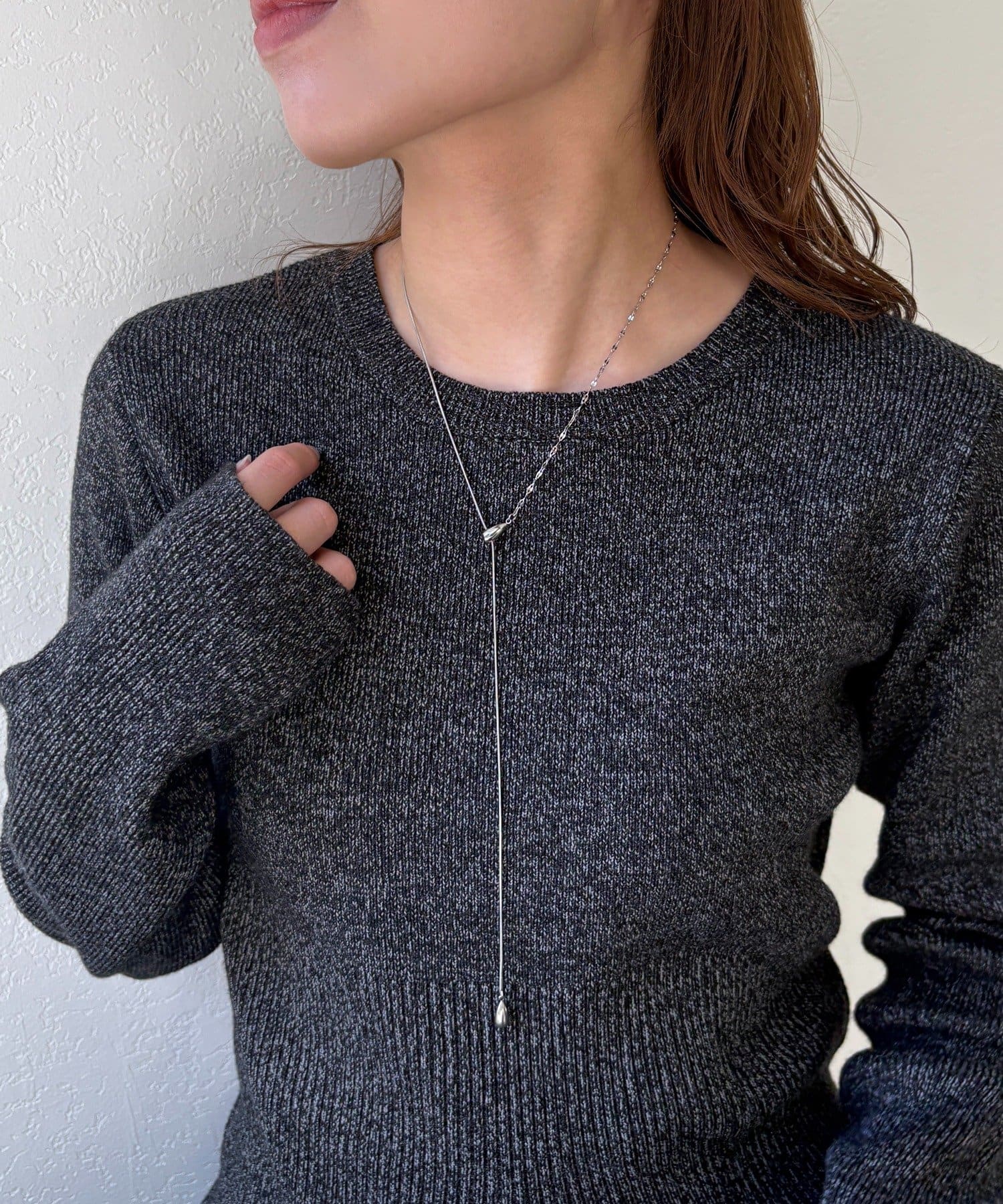 Lattice(ラティス) ＜ステンレス＞スライドネックレス