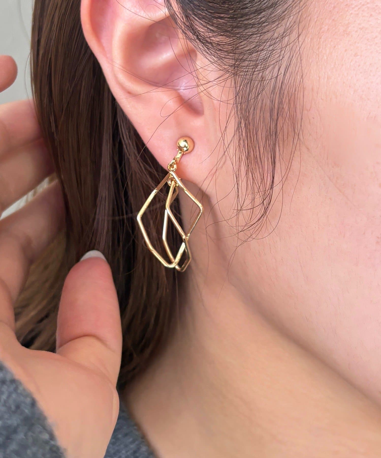 Lattice(ラティス) 華奢メタルイヤリング