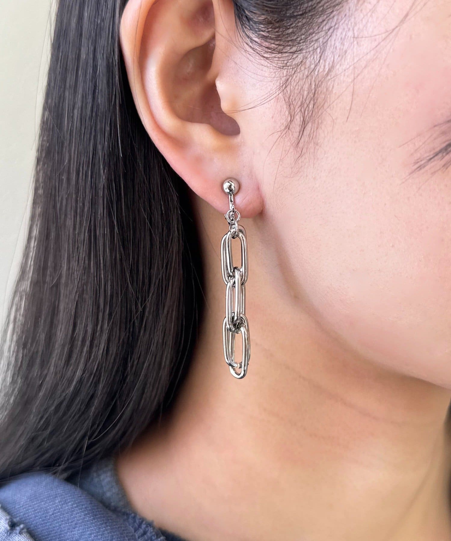 Lattice(ラティス) チェーンメタルイヤリング