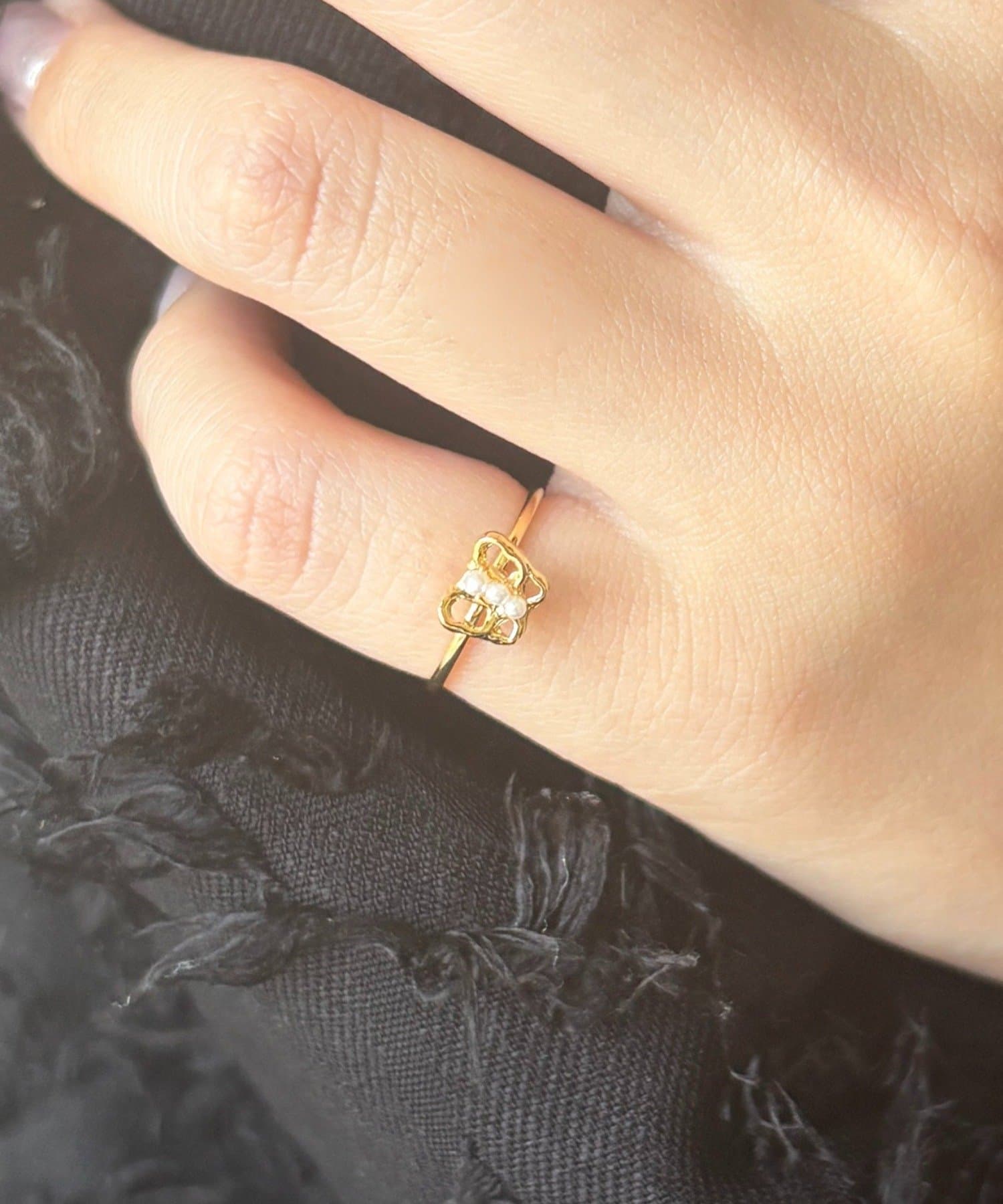 Lattice(ラティス) バタフライピンキーリング