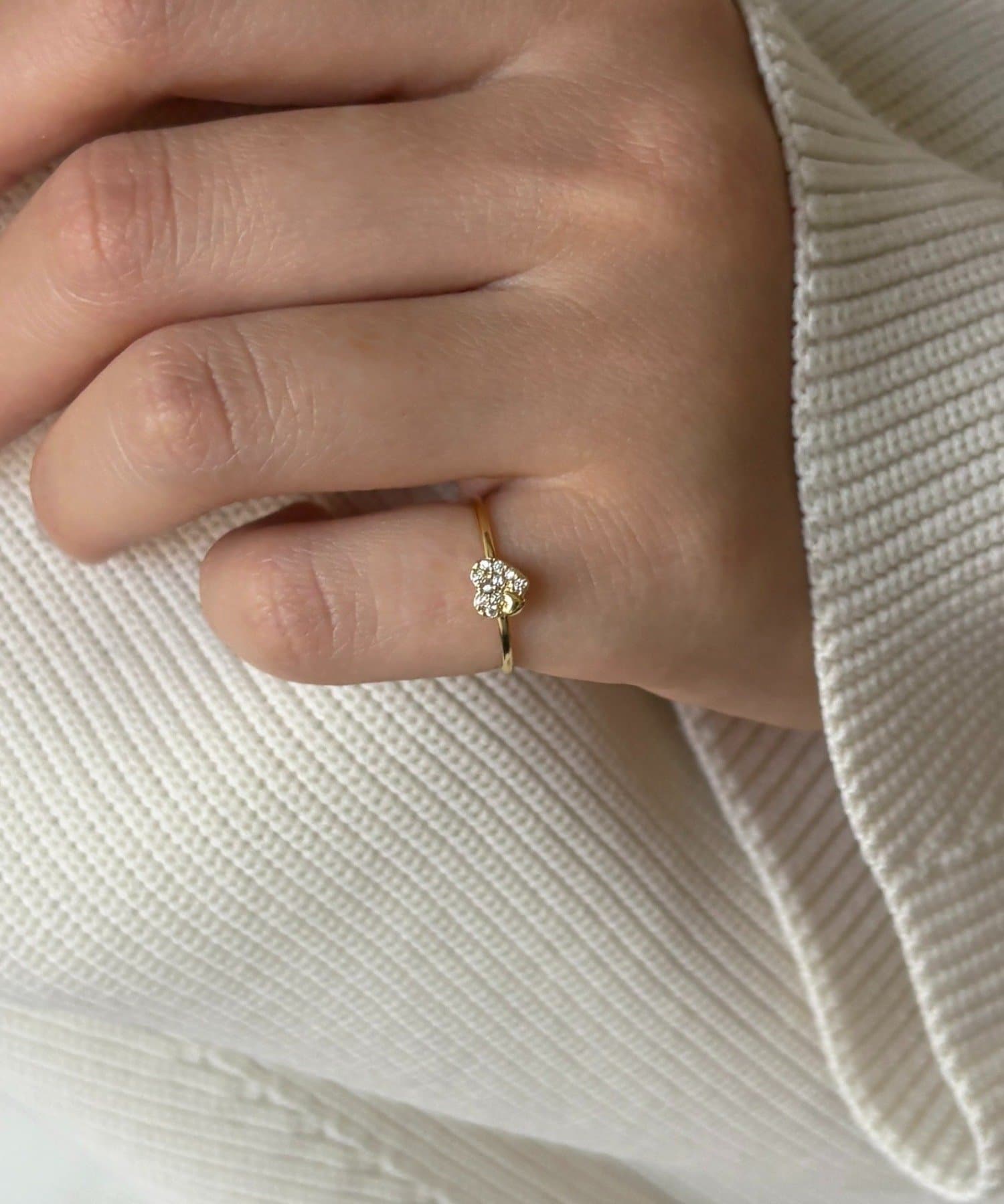 Lattice(ラティス) ストーンハートピンキーリング