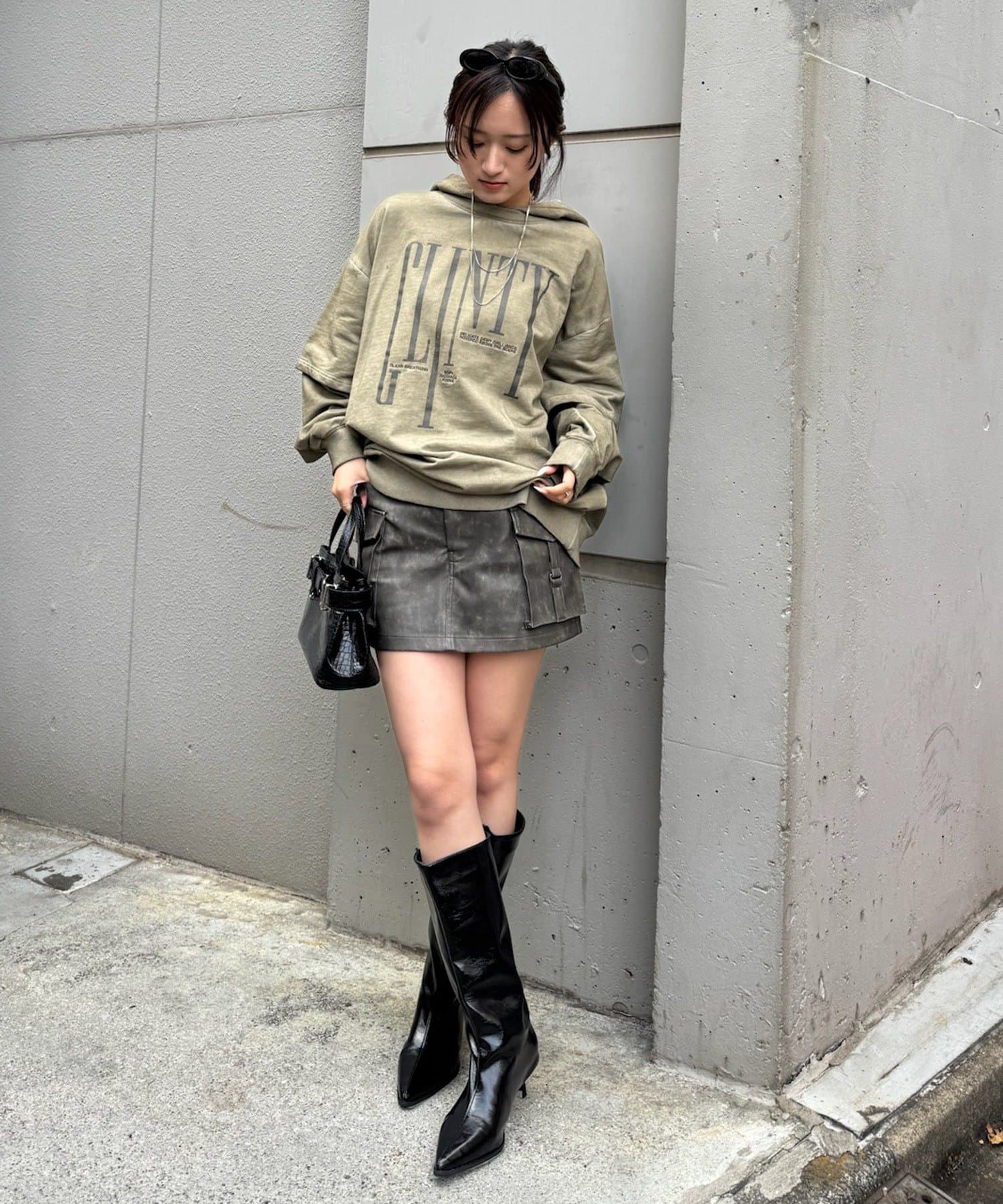 mline(エムライン) [mline]ペーパー レイヤーワンピース