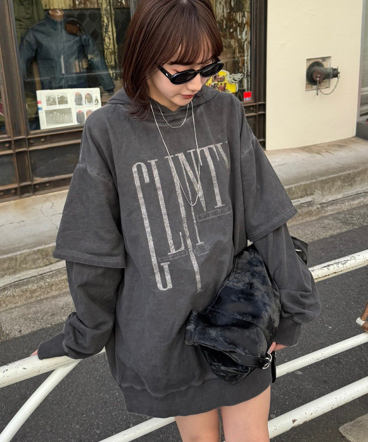 mline(エムライン) [mline]ペーパー レイヤーワンピース