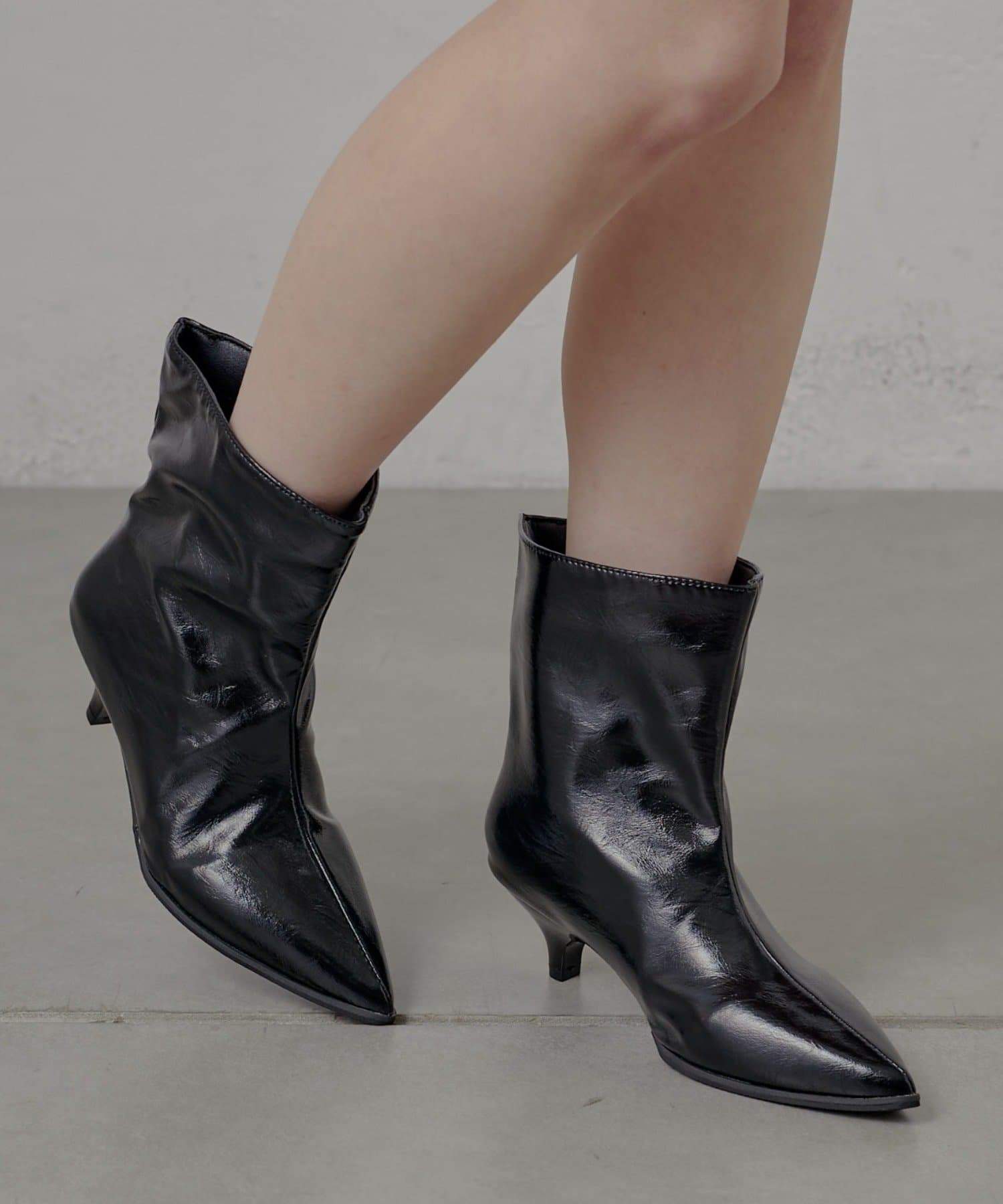 mline(エムライン) [mline]ポインテッドトゥ ショートブーツ