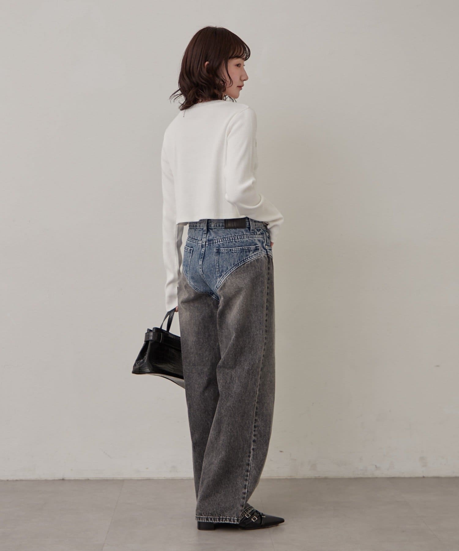 mline(エムライン) [mline]ハイレイヤードデニム