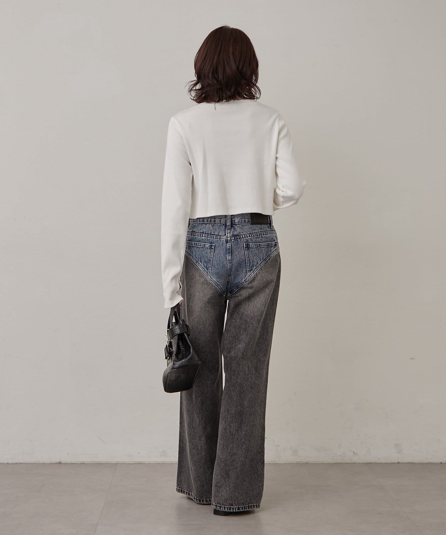 mline(エムライン) [mline]ハイレイヤードデニム